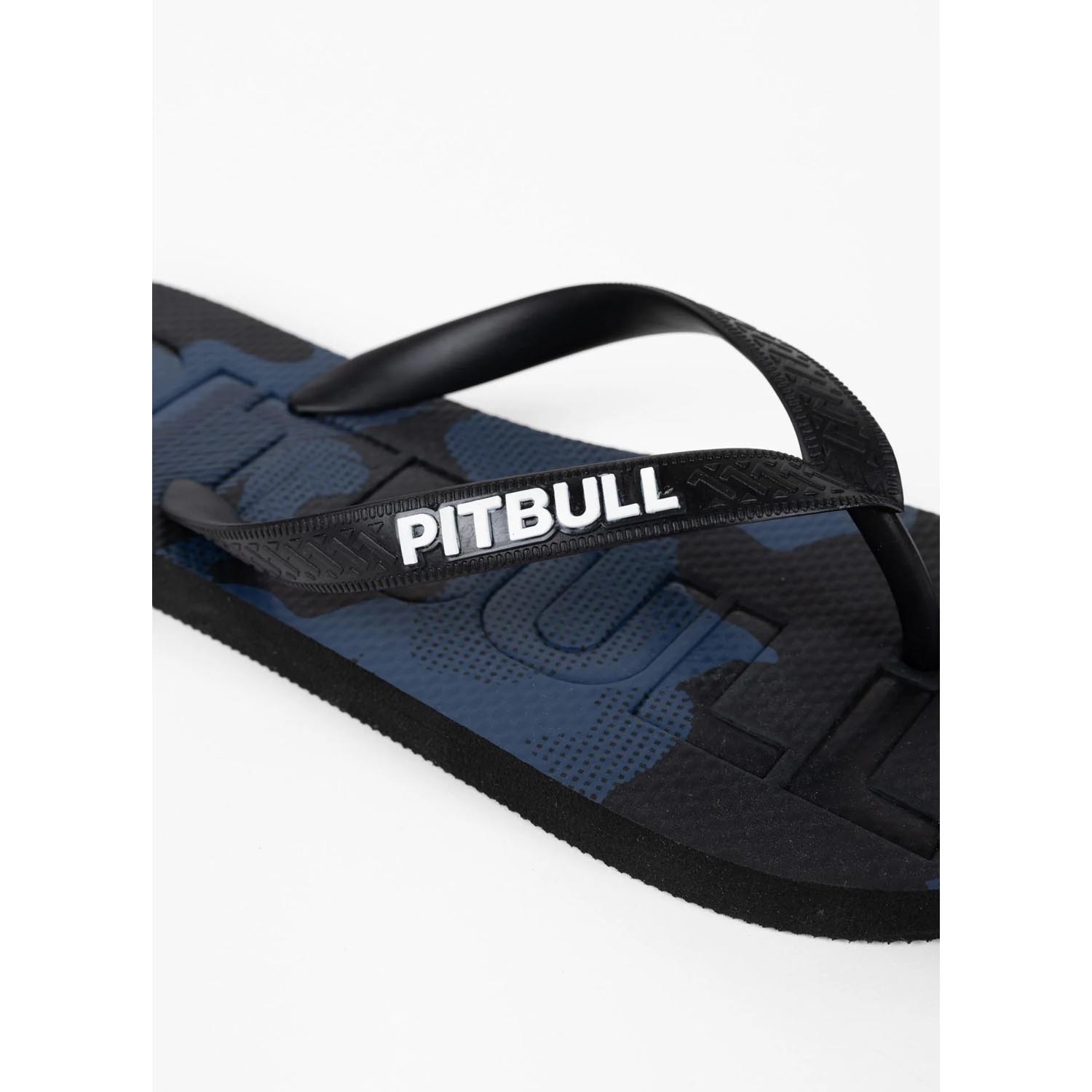 Pit Bull West Coast Flip Flops, Pitbull, blue-black-camo, 46