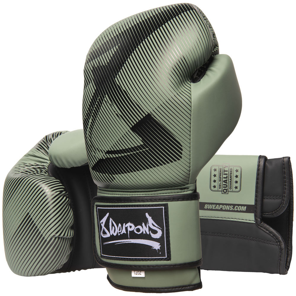 8 WEAPONS Boxhandschuhe, Hit, olive