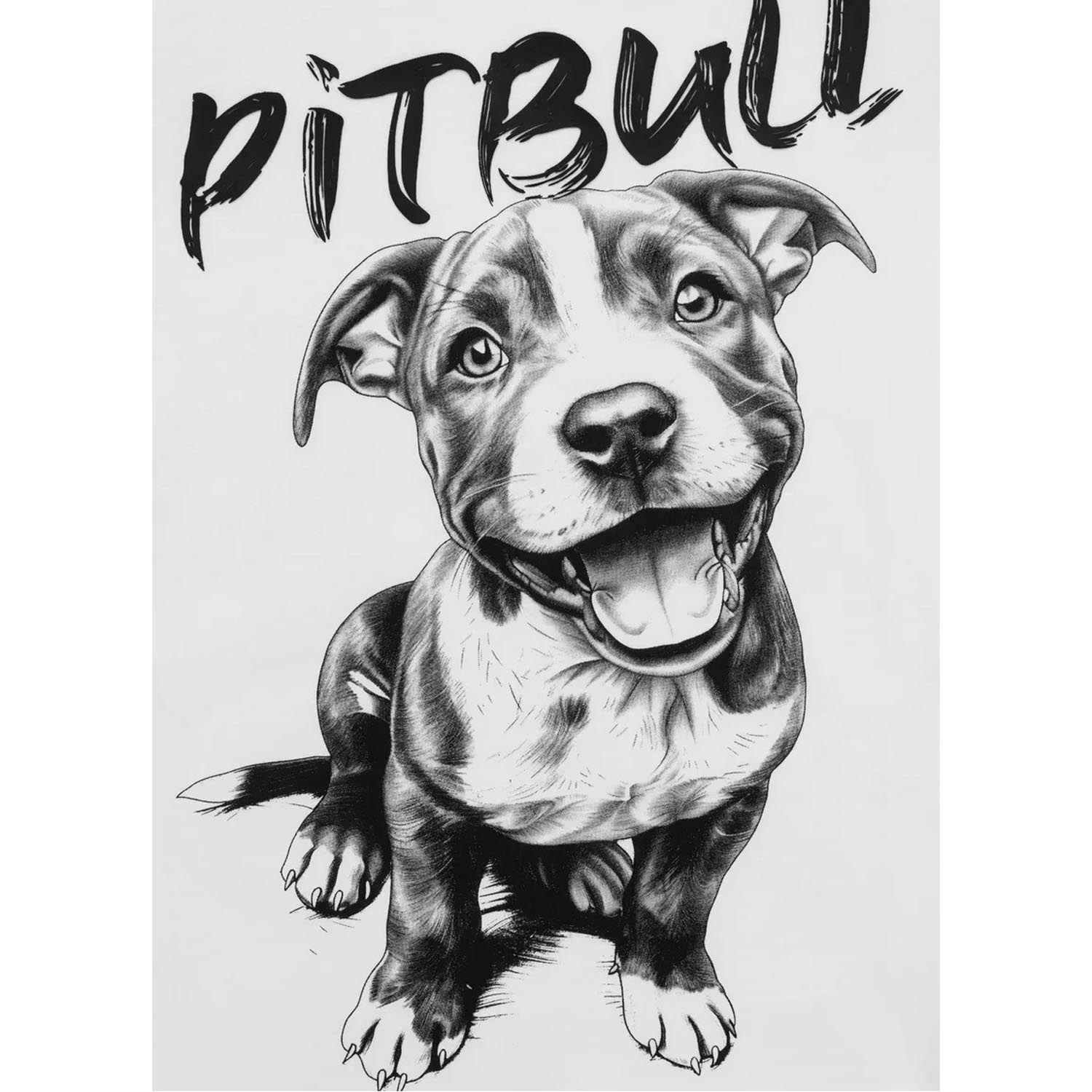 Pit Bull West Coast T-Shirt, Women, Puppy II, wihte, XL