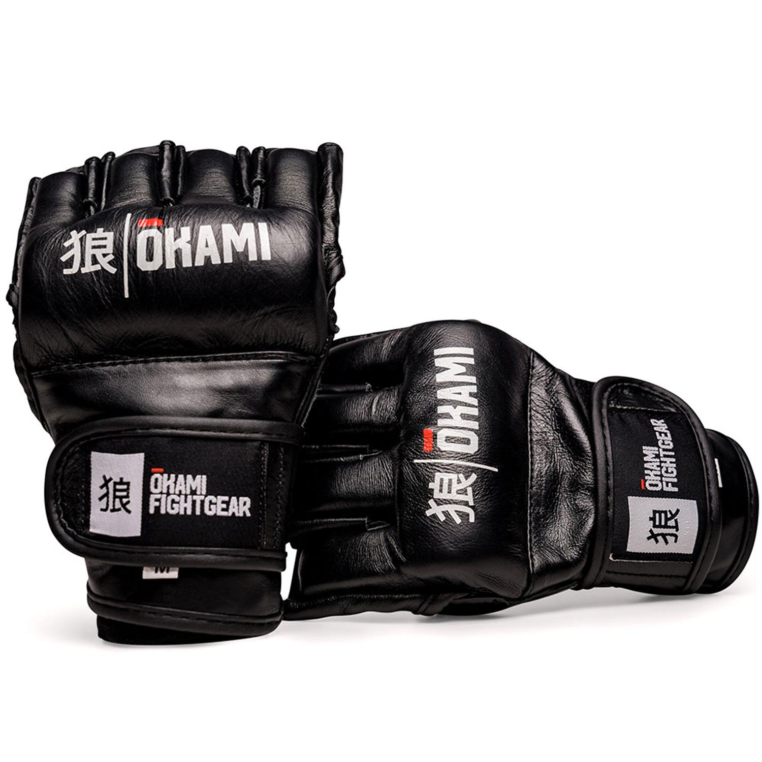 OKAMI MMA Handschuhe, Pro Fight, schwarz, L