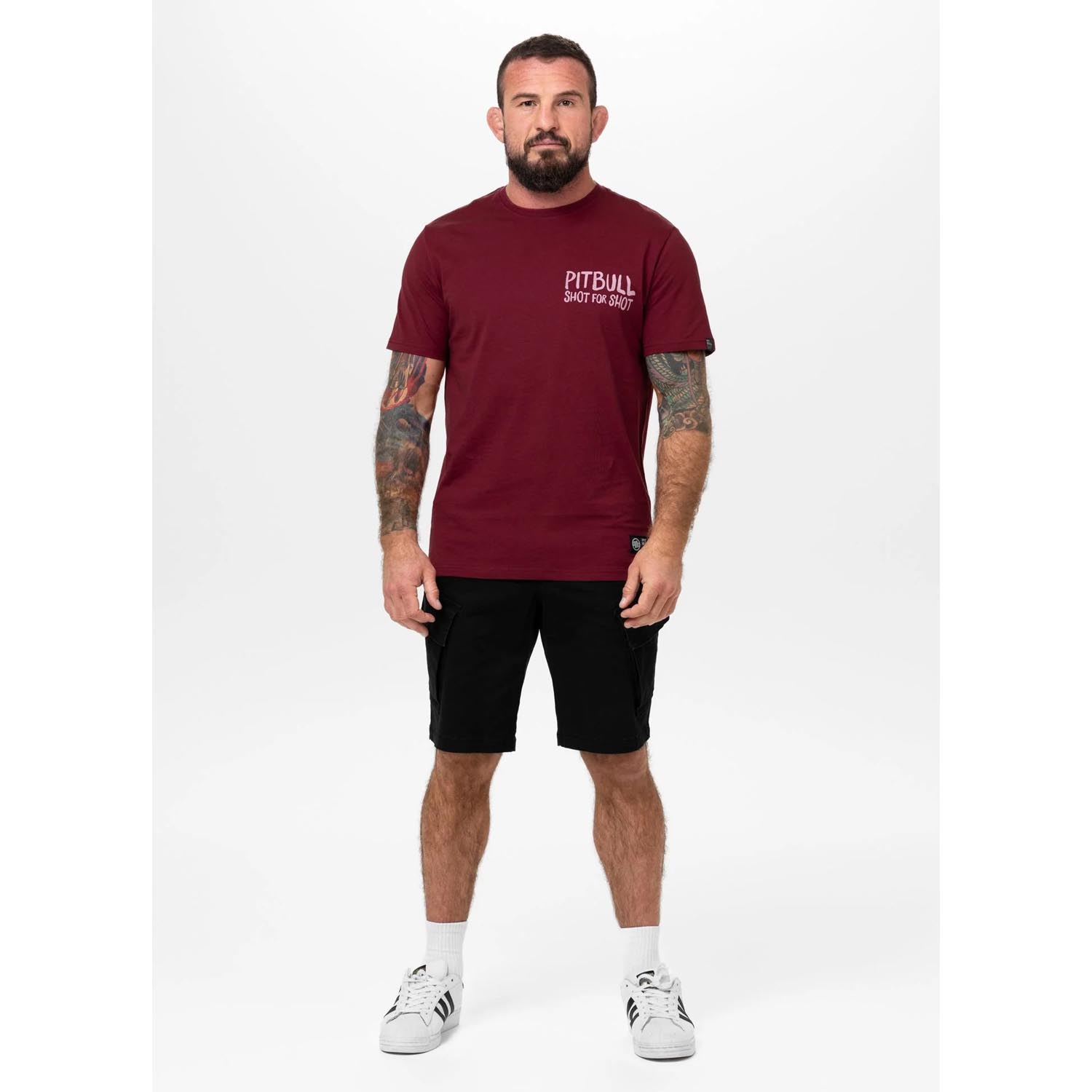 Pit Bull West Coast, T-Shirt, Shot For Shot, wine red, XXXL