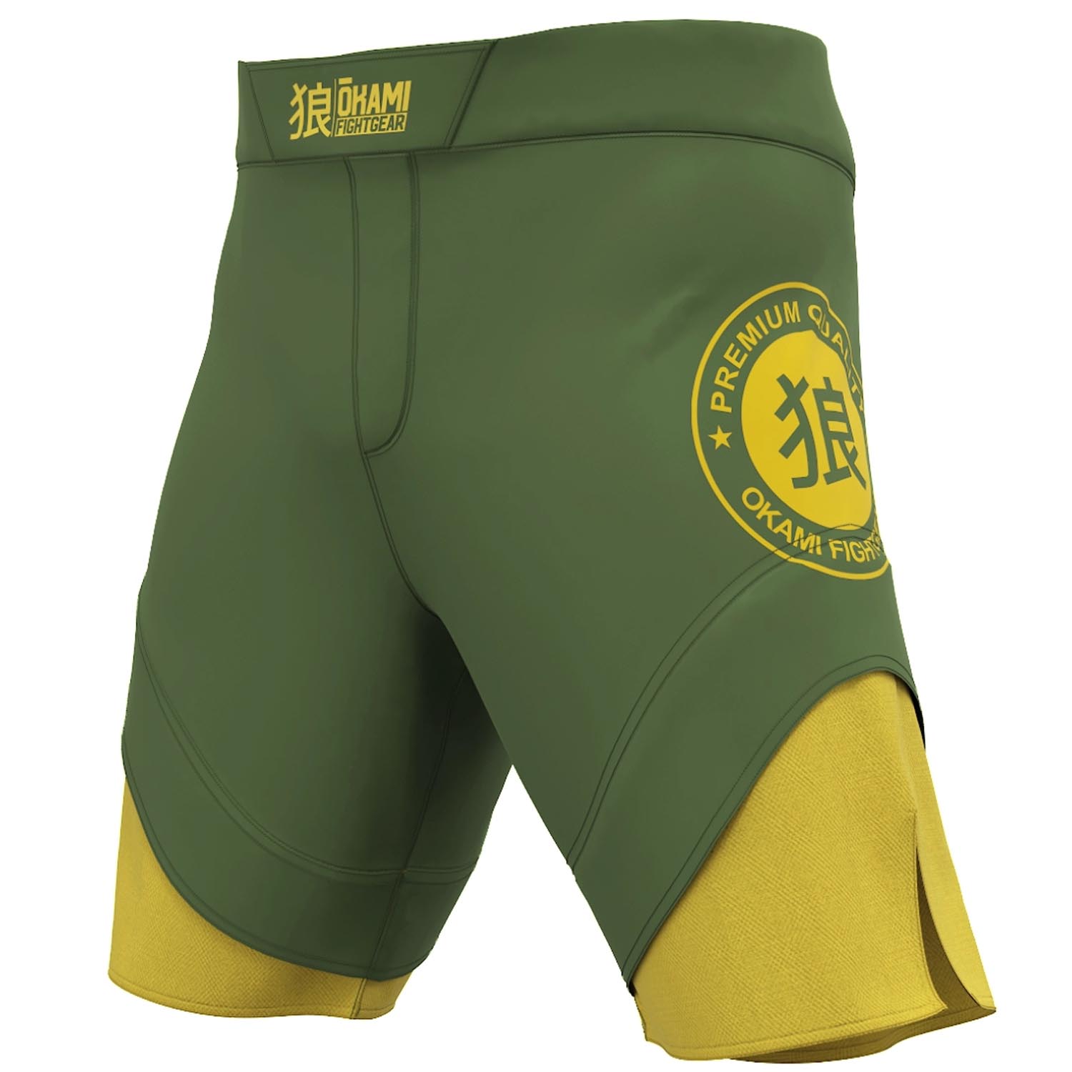 OKAMI MMA Fight Shorts, Keii, khaki, S