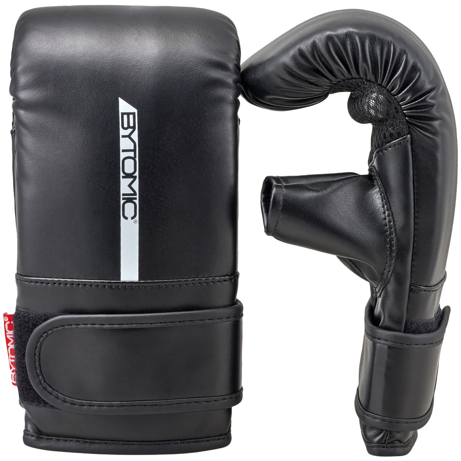 Bytomic Boxing Bag Gloves, Red Label, black-white, L/ XL