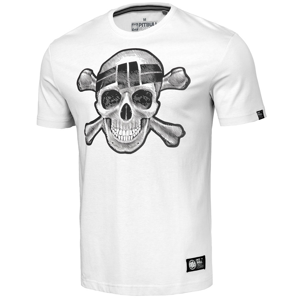 Pit Bull West Coast T-Shirt, Skull Wear, weiß