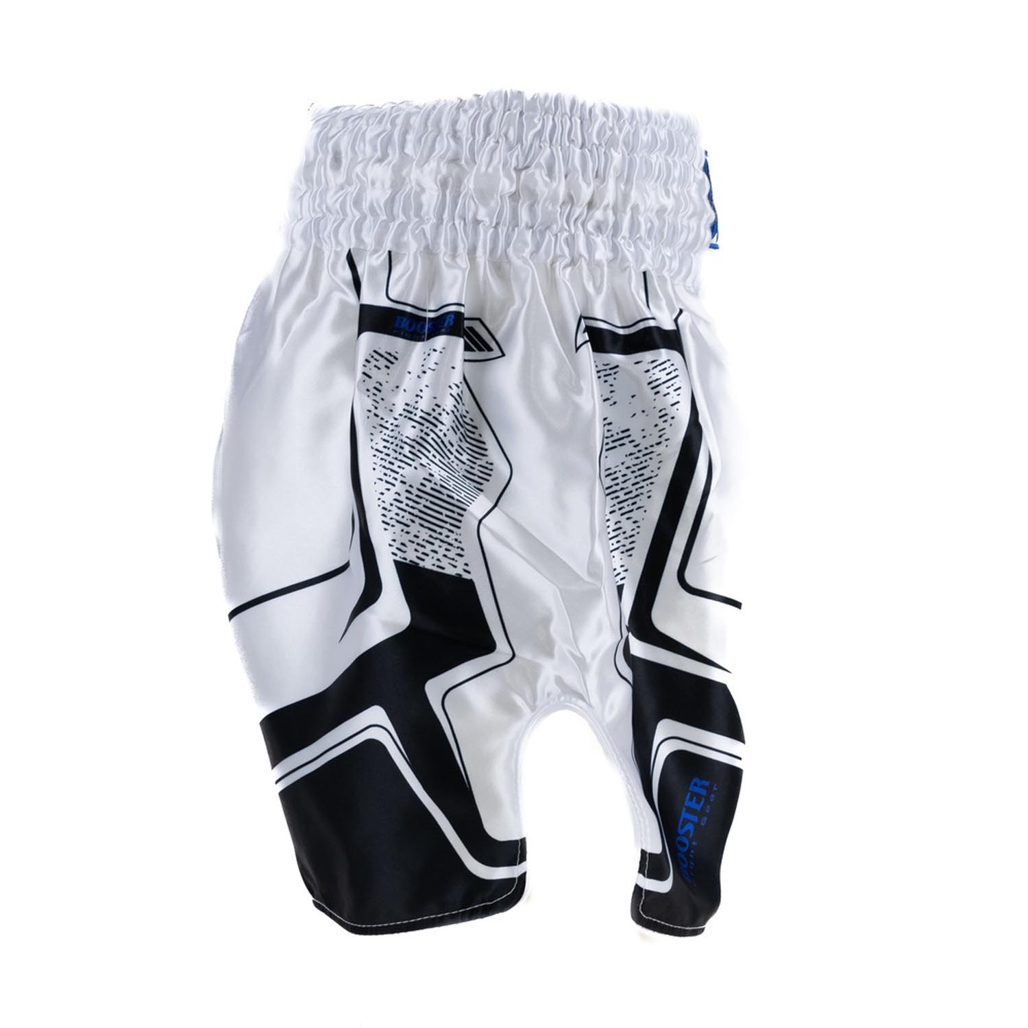 Booster Muay Thai Shorts, Ignite 3, white-black, S