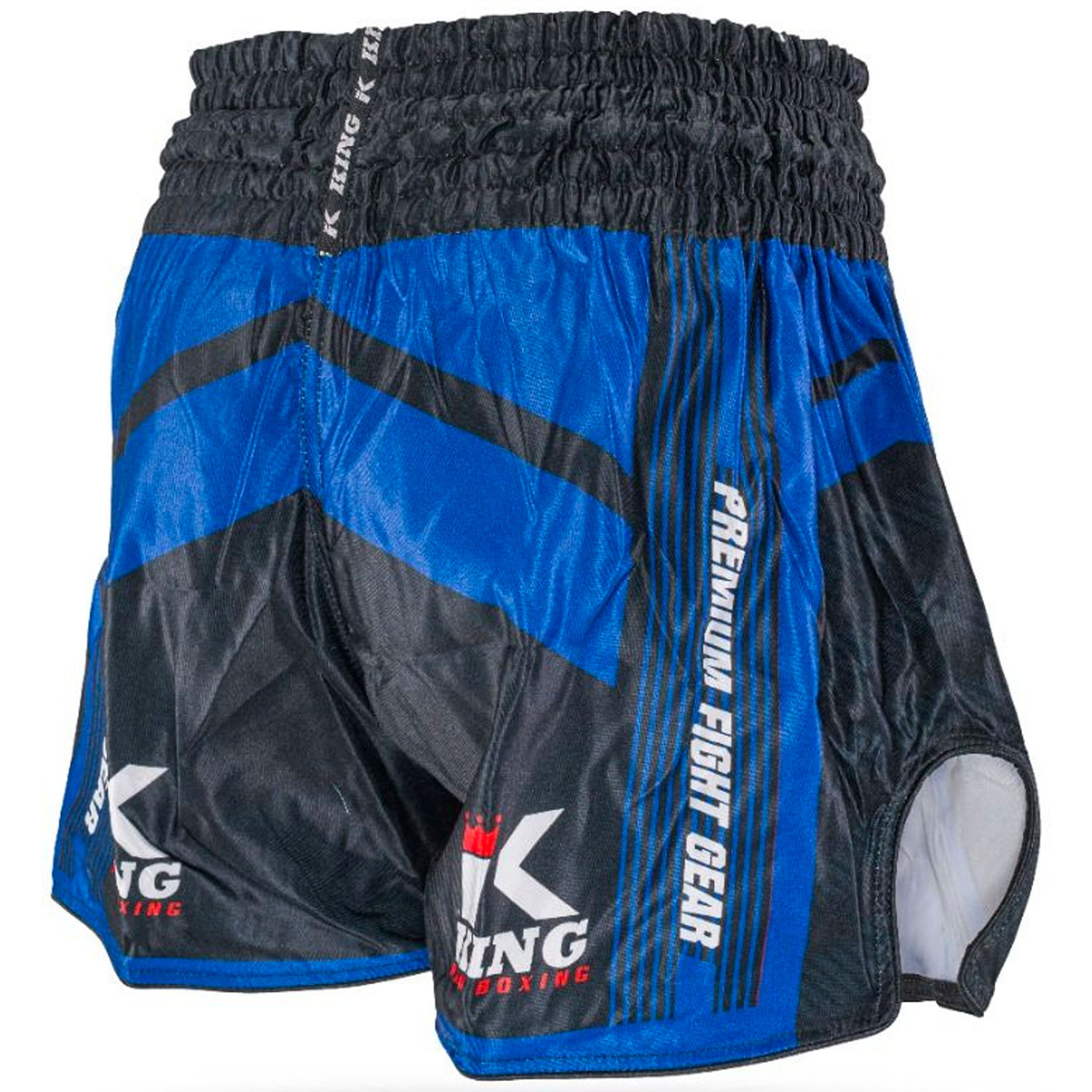 KING PRO Boxing Muay Thai Shorts, Endurance 5, black-blue, S