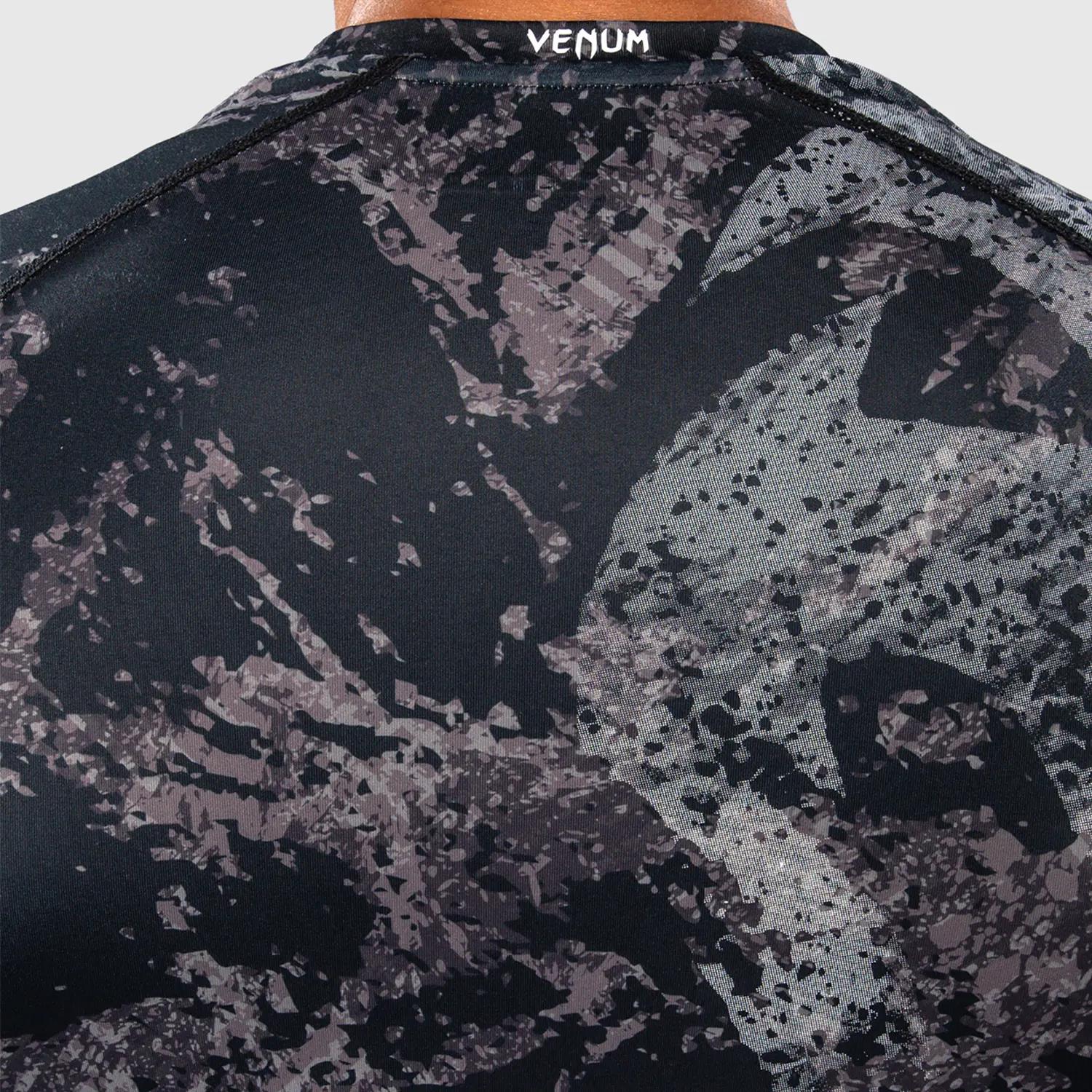 VENUM Rashguard, L/S, Rage & Workout, black-grey, XXL