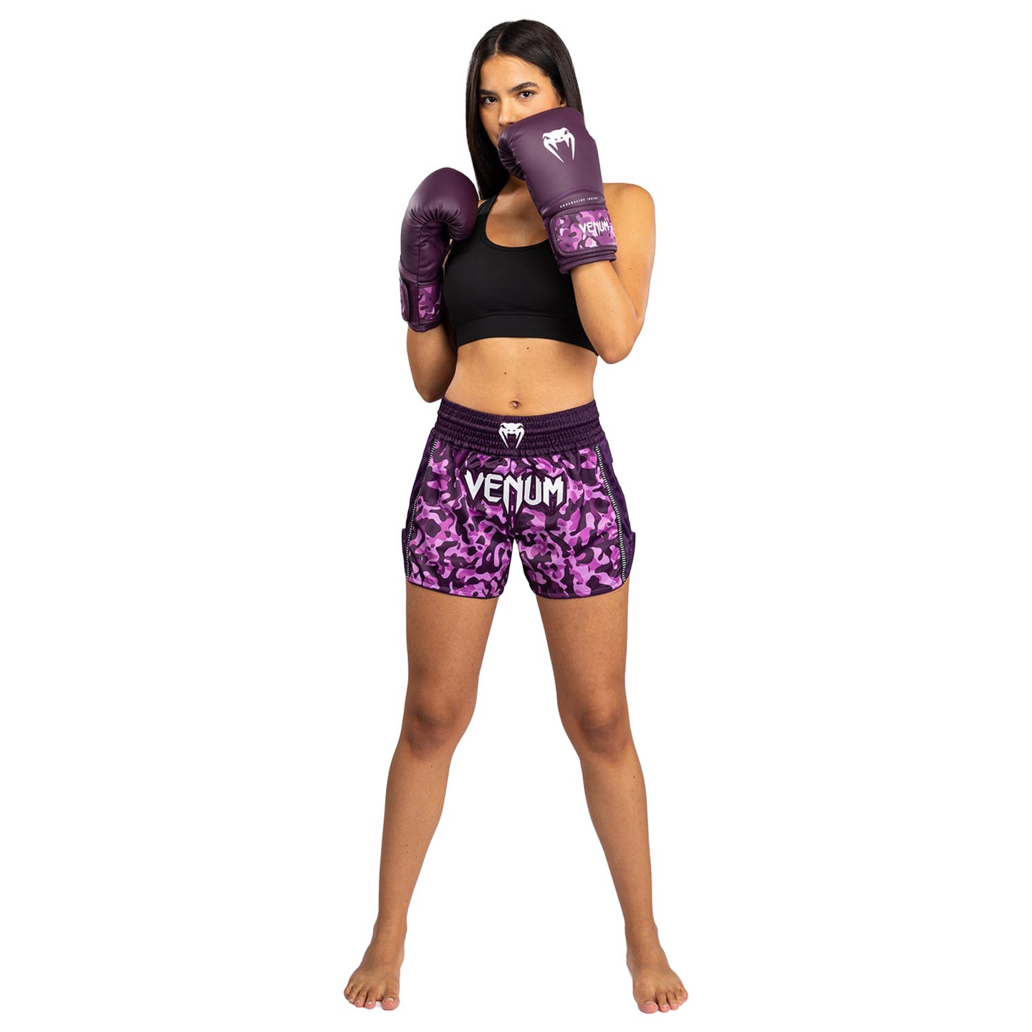 VENUM Muay Thai Shorts, Women, Iris, purple-pink, XS