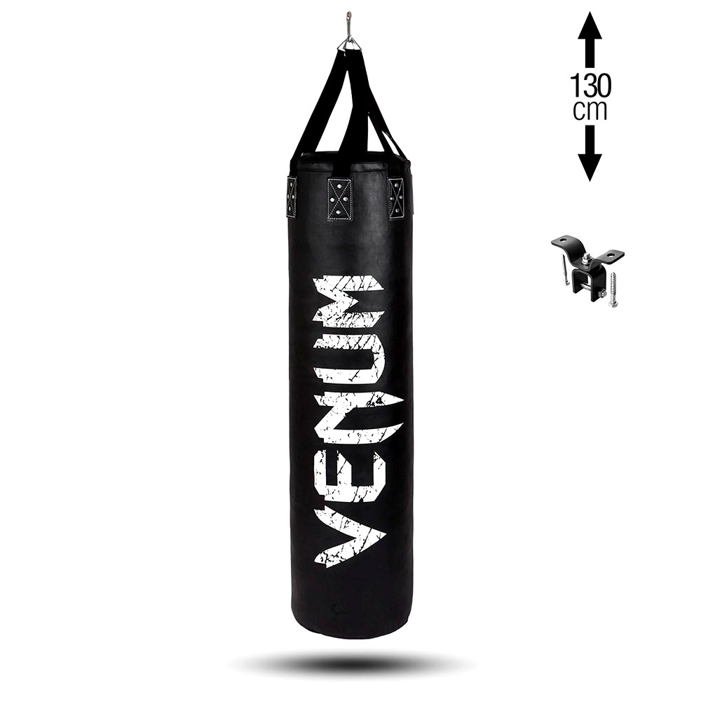 VENUM Punching Bag + Ceiling Hook, Challenger, 130 cm