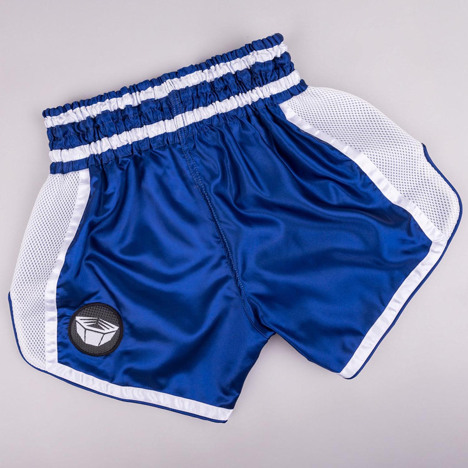 RINGLIFE Muay Thai Shorts, Represent, navy-white, XXL