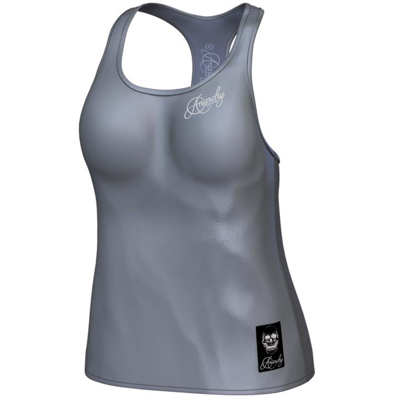 Anarchy Apparel Tank Top, Cranium, grau, XL