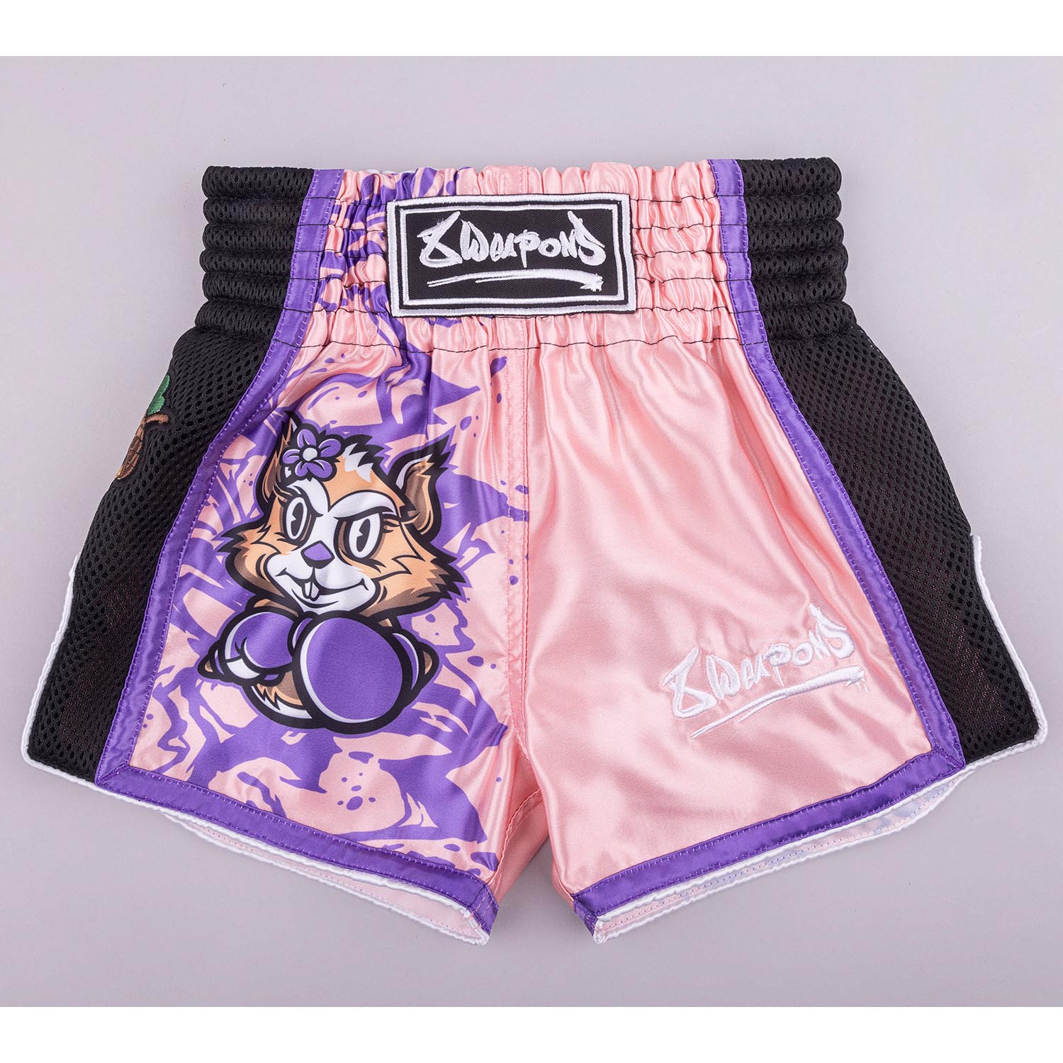 8 WEAPONS Muay Thai Shorts, Kids, Jenny, pink, 3-4 Y