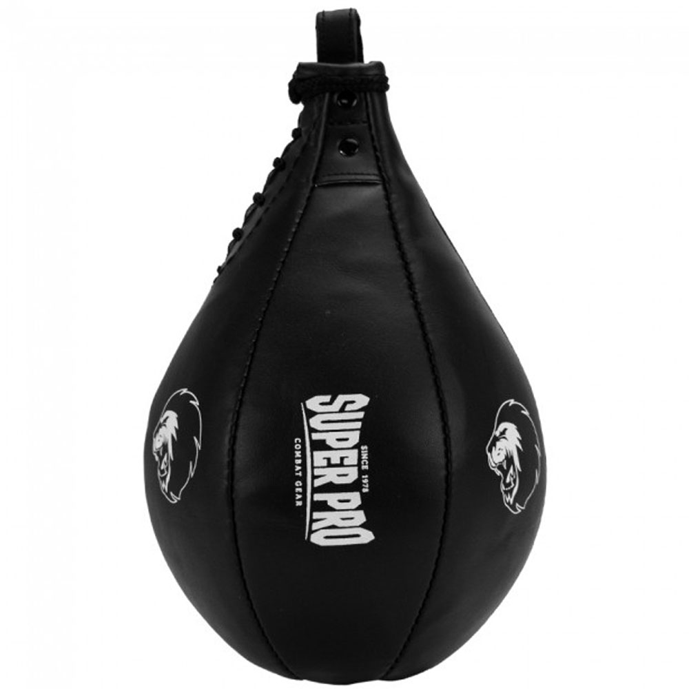 Impact Genuine Leather Sport Speed Punching Bag Boxing Training Speedbag w/Hook 
