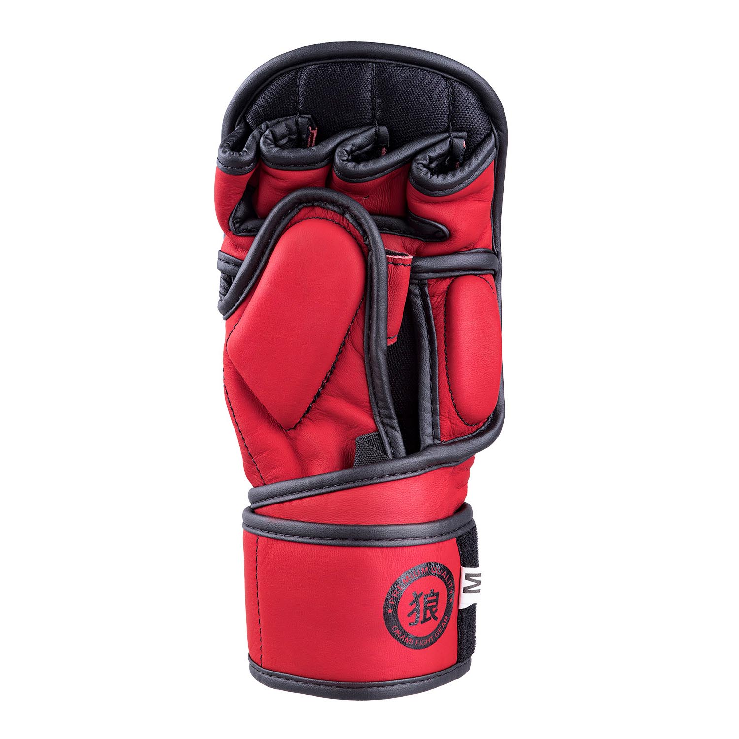 OKAMI MMA Sparring Gloves, Competitor V2, red-black, M