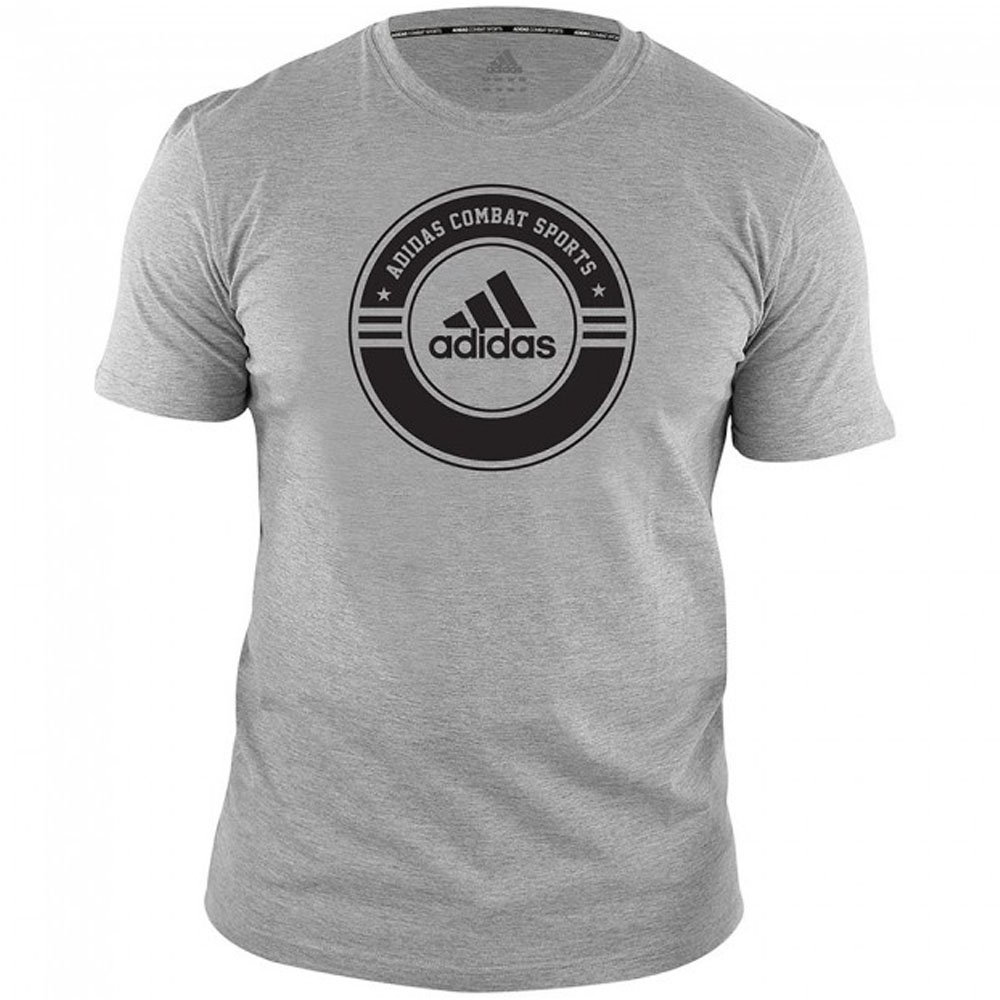adidas T-Shirt, Combat Sports, grau-schwarz