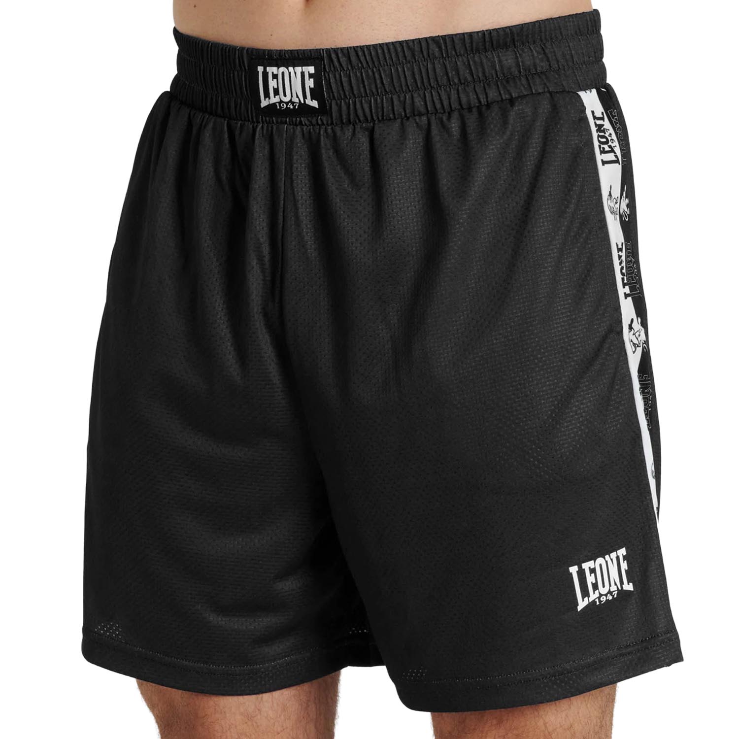 LEONE Fitness Shorts, Iconic, black-white, S