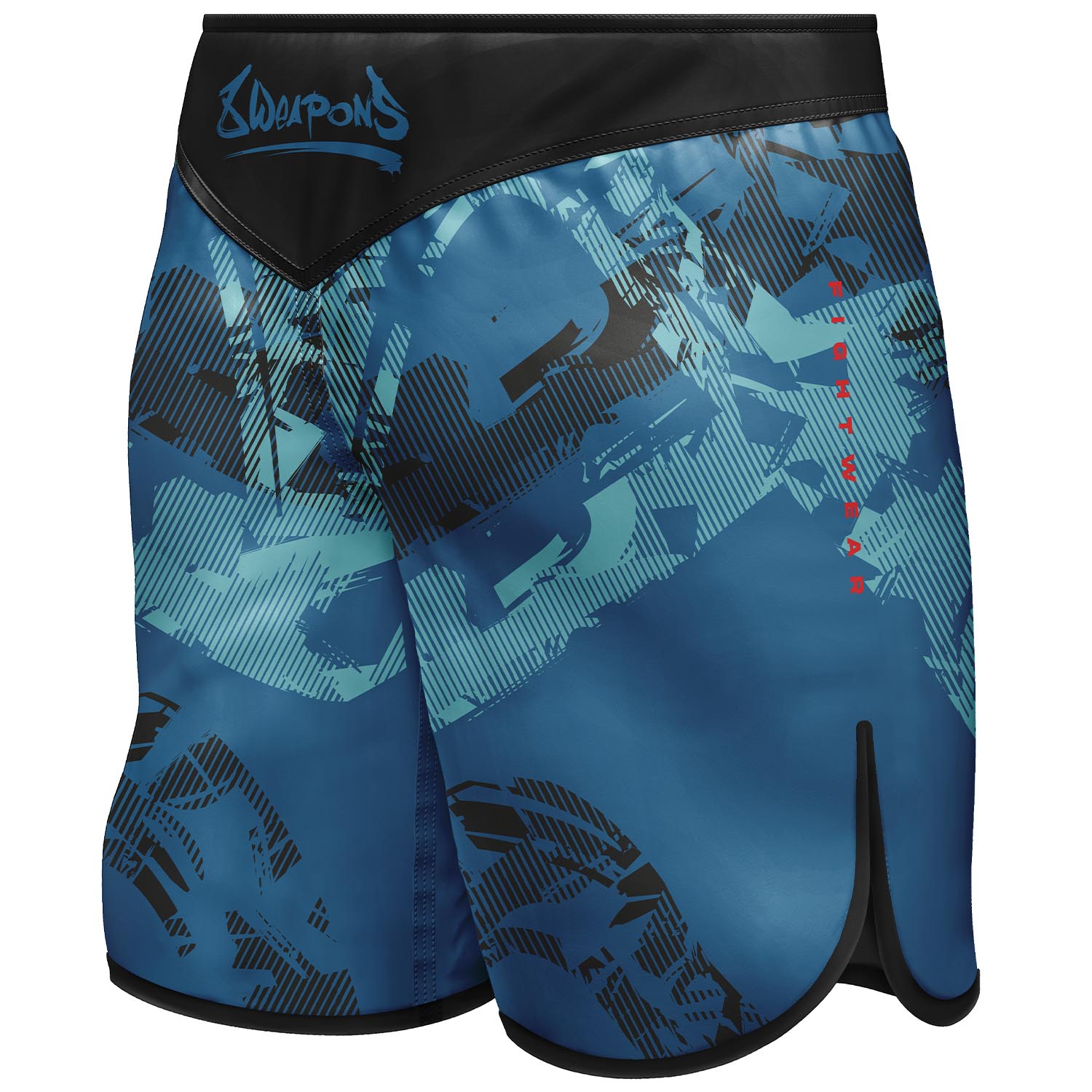 8 WEAPONS Fight Shorts, Hit 2.0, navy-black, XXL