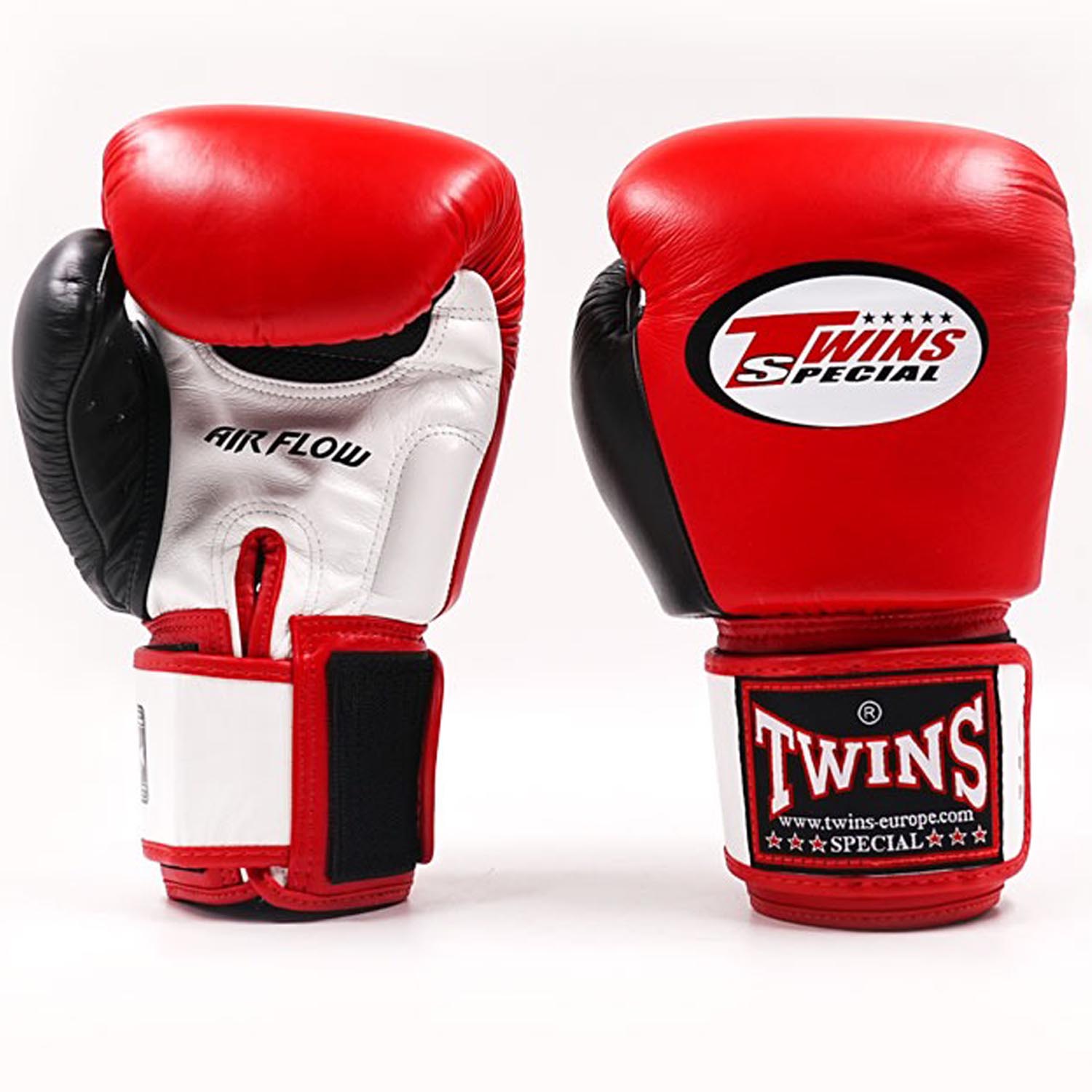 TWINS Special Boxing Gloves, BGVL-3 AIR, red-black-white, 16 Oz