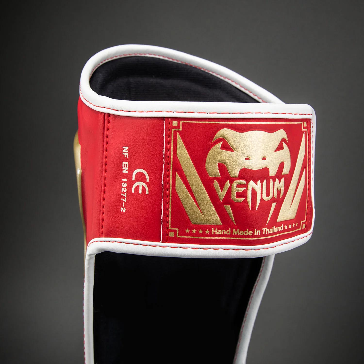 VENUM Shin Guard, Elite, red-gold, L