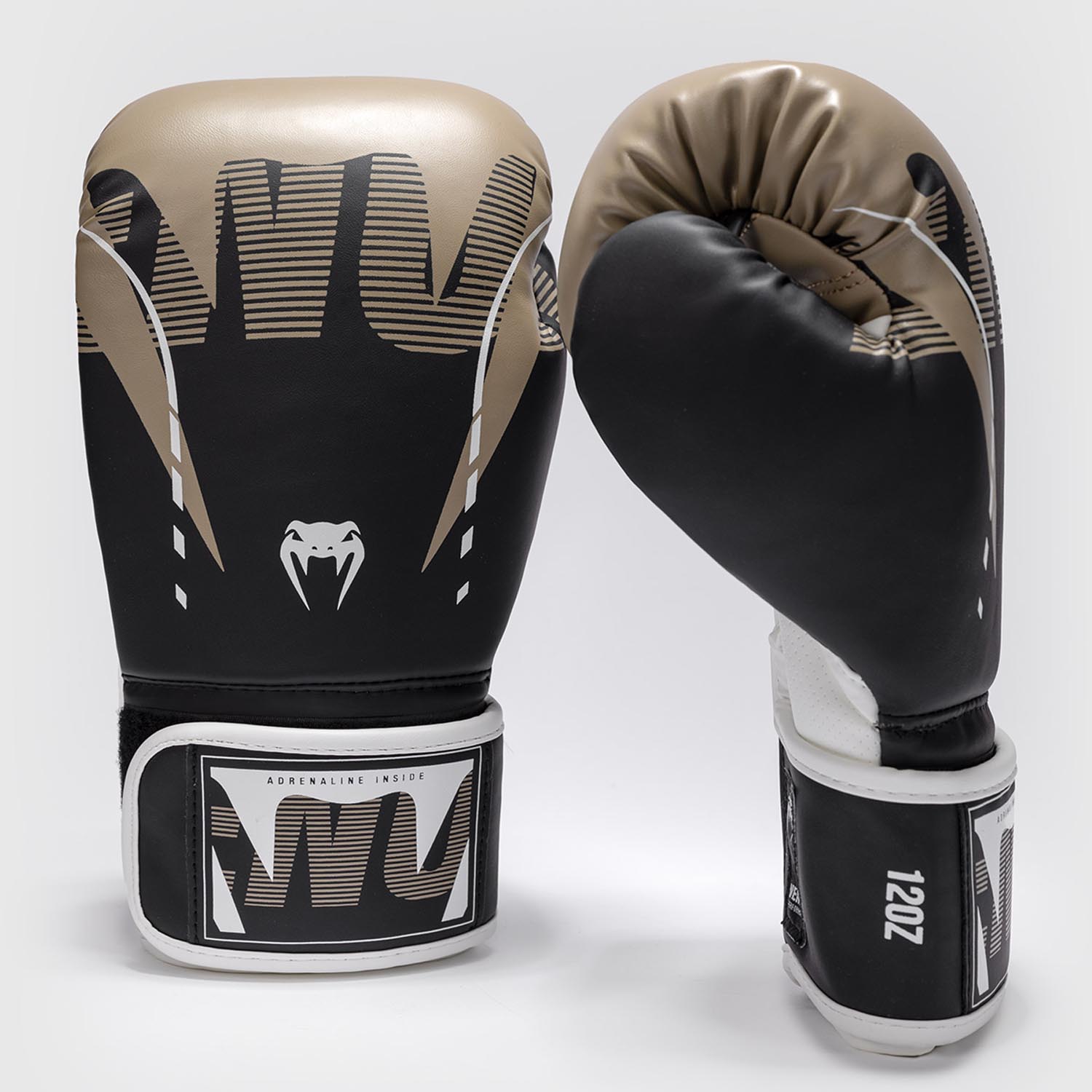 VENUM Boxing Gloves, Adrenaline, black-sand, 16 Oz