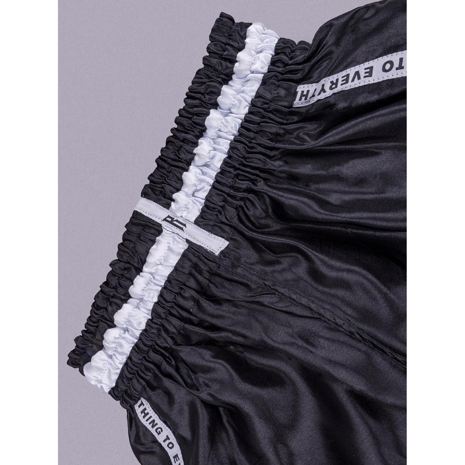 RINGLIFE Muay Thai Shorts, Label, black, XXL