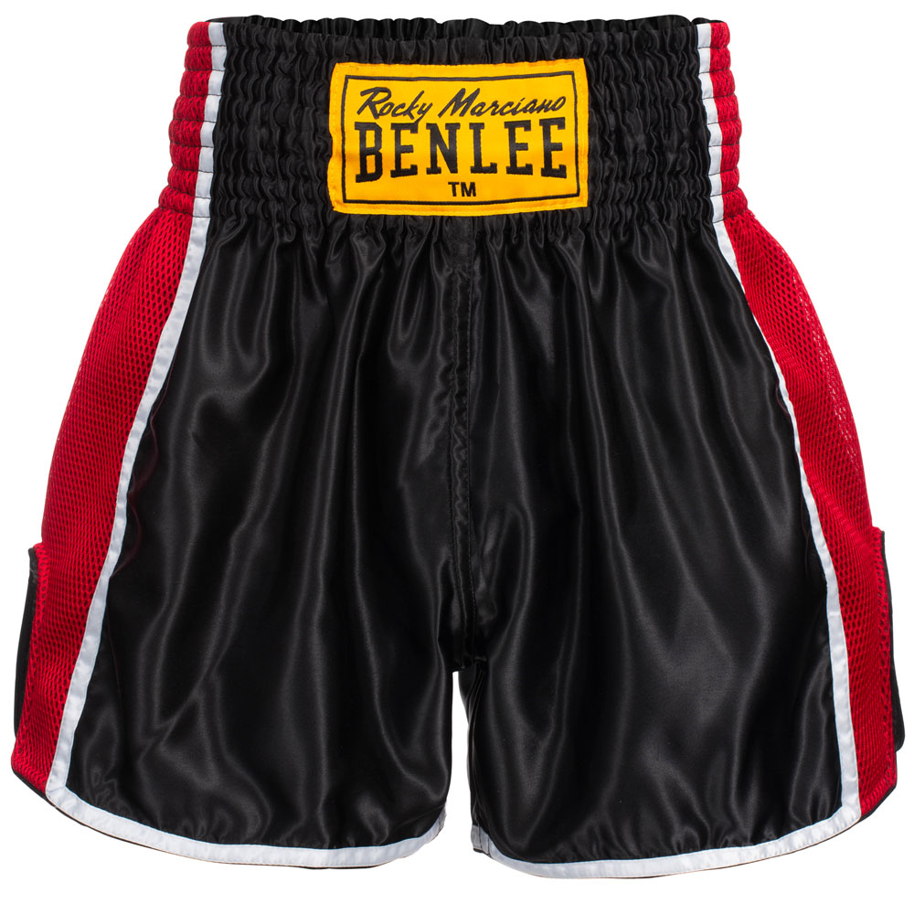 BENLEE Muay Thai Shorts, Brockway, schwarz-rot, XXL