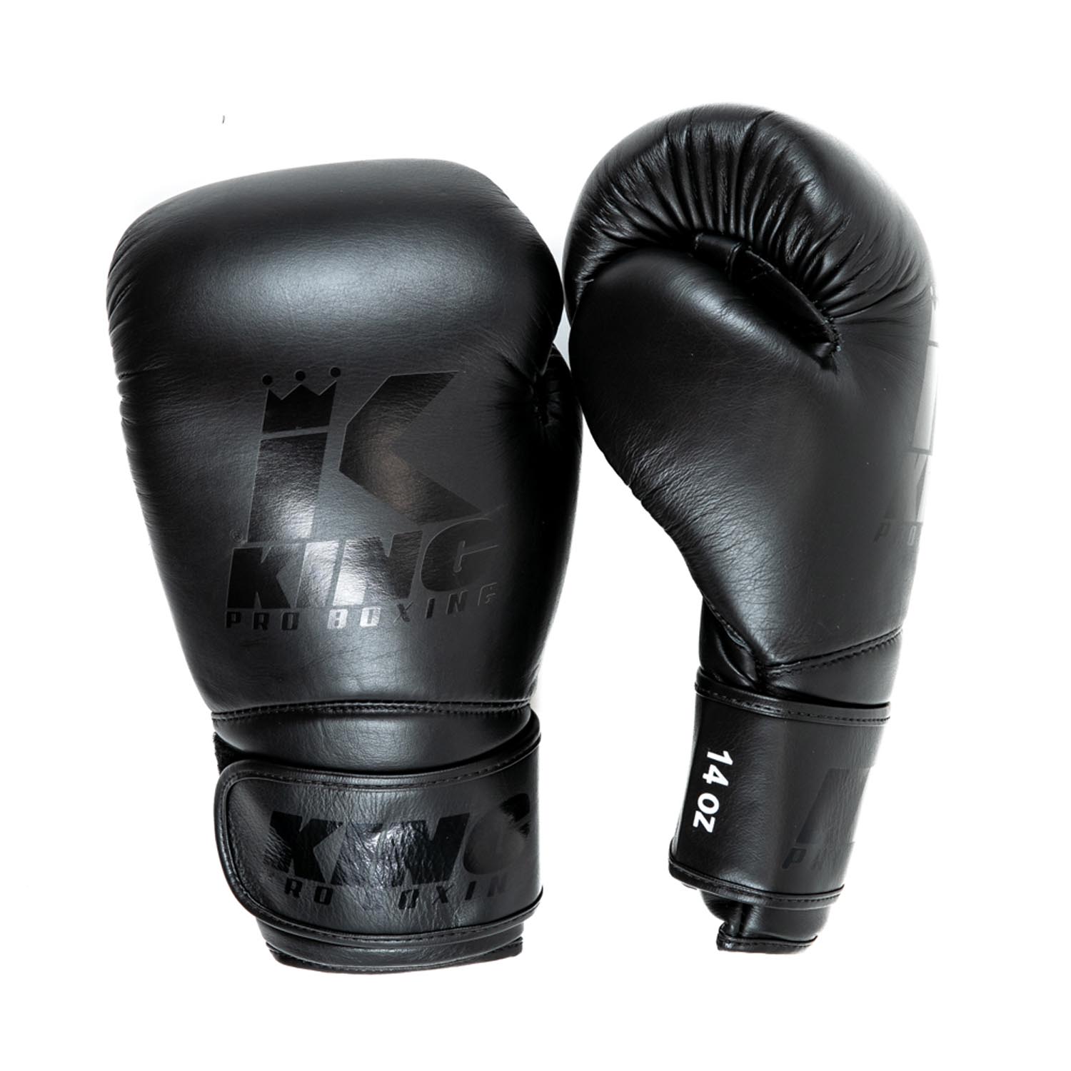 KING PRO BOXING Boxing Gloves, Star 12, black-black, 16 Oz