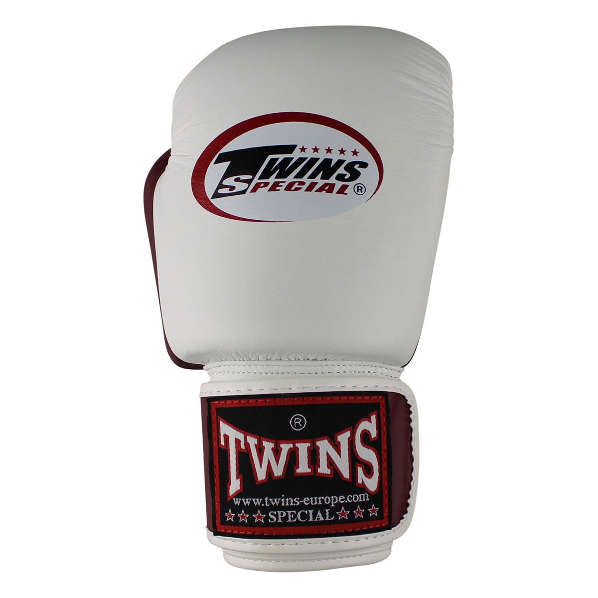 TWINS Special Boxing Gloves, Leather, BGVL-3, white-wine red, 10 Oz