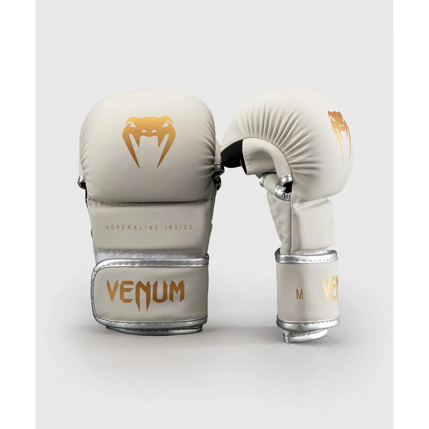 VENUM MMA Sparring Gloves, Contender 1.5, ivory-gold, L/XL