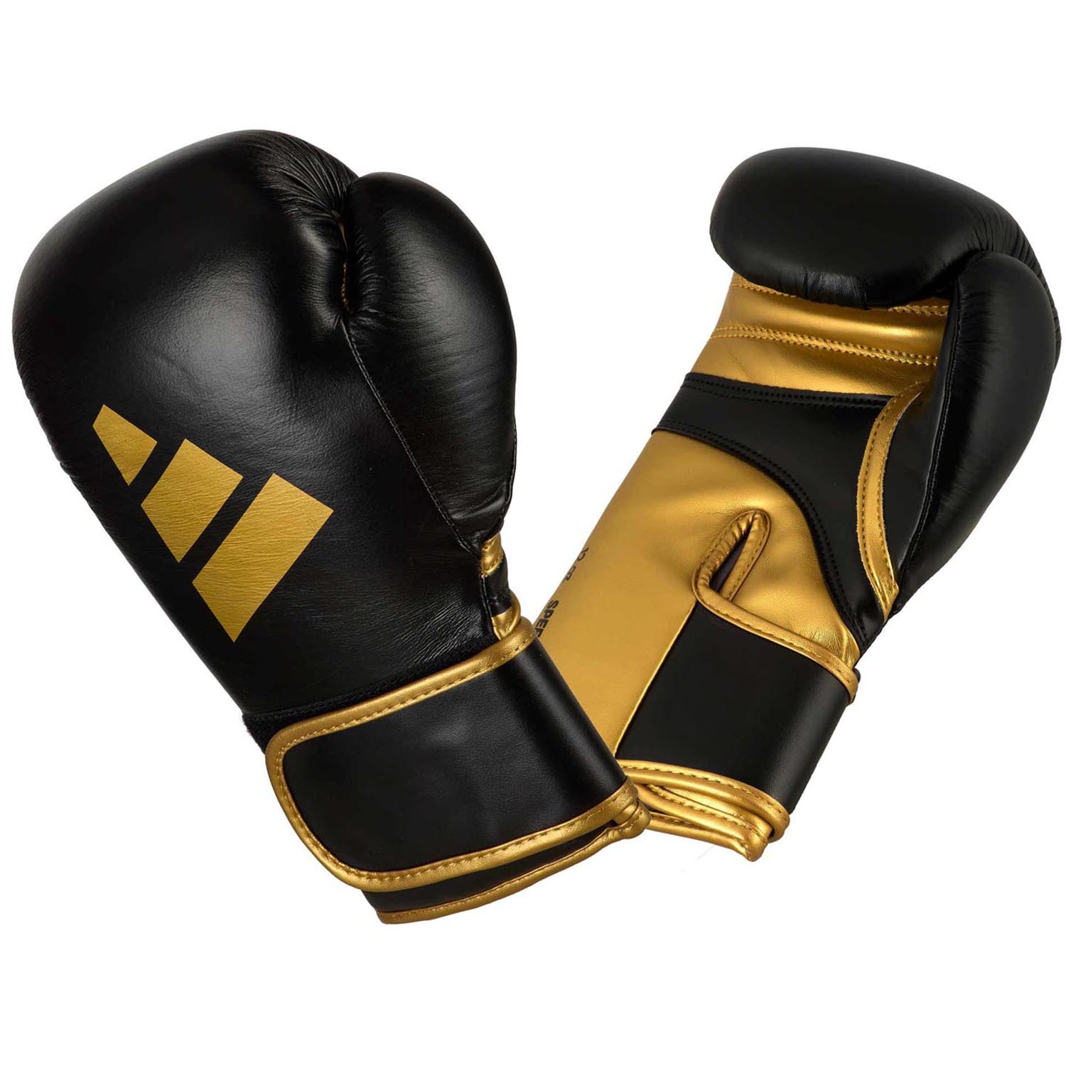 adidas Boxing Gloves, Speed 165, black-gold, 16 Oz
