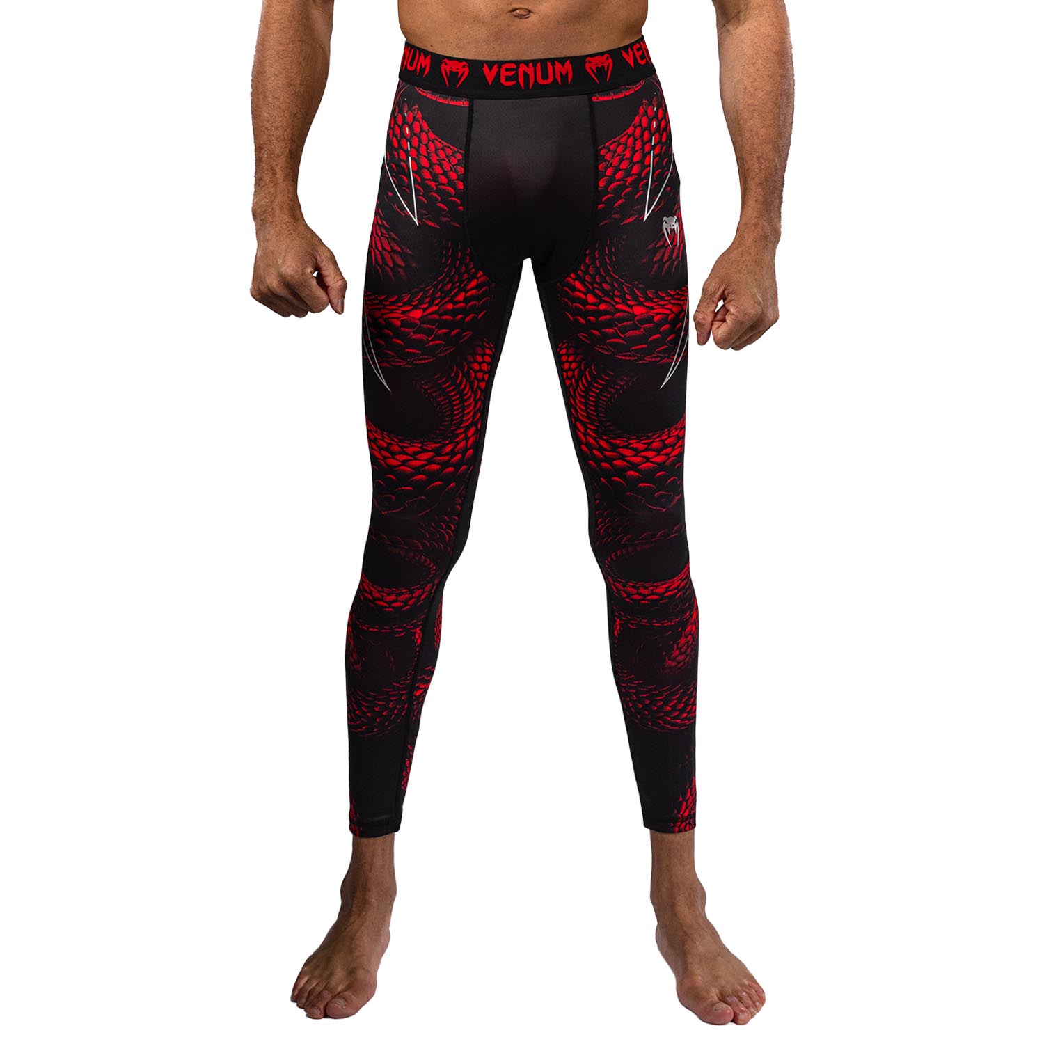 VENUM Compression Pants, Matupa, black-red-silver, S