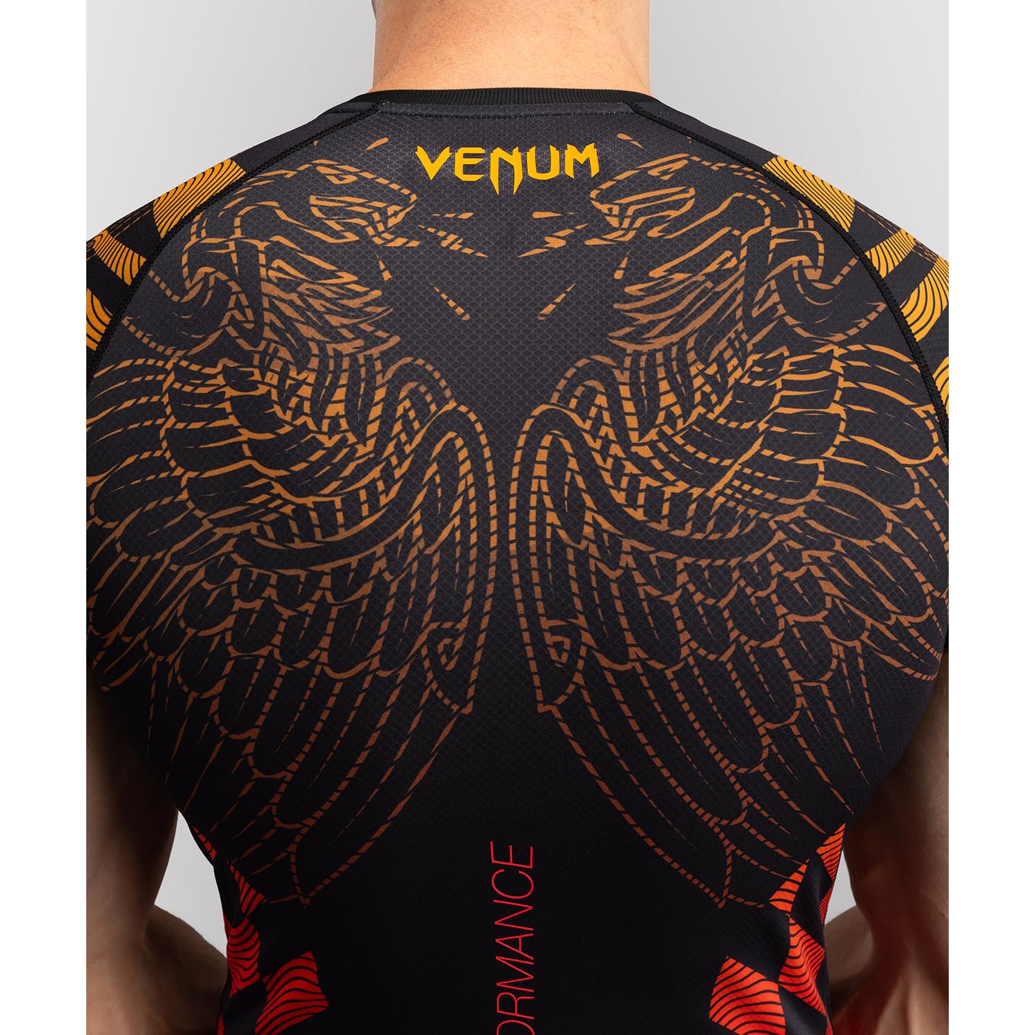 VENUM Rashguard, S/S, Quetzel Fury, black-red, M