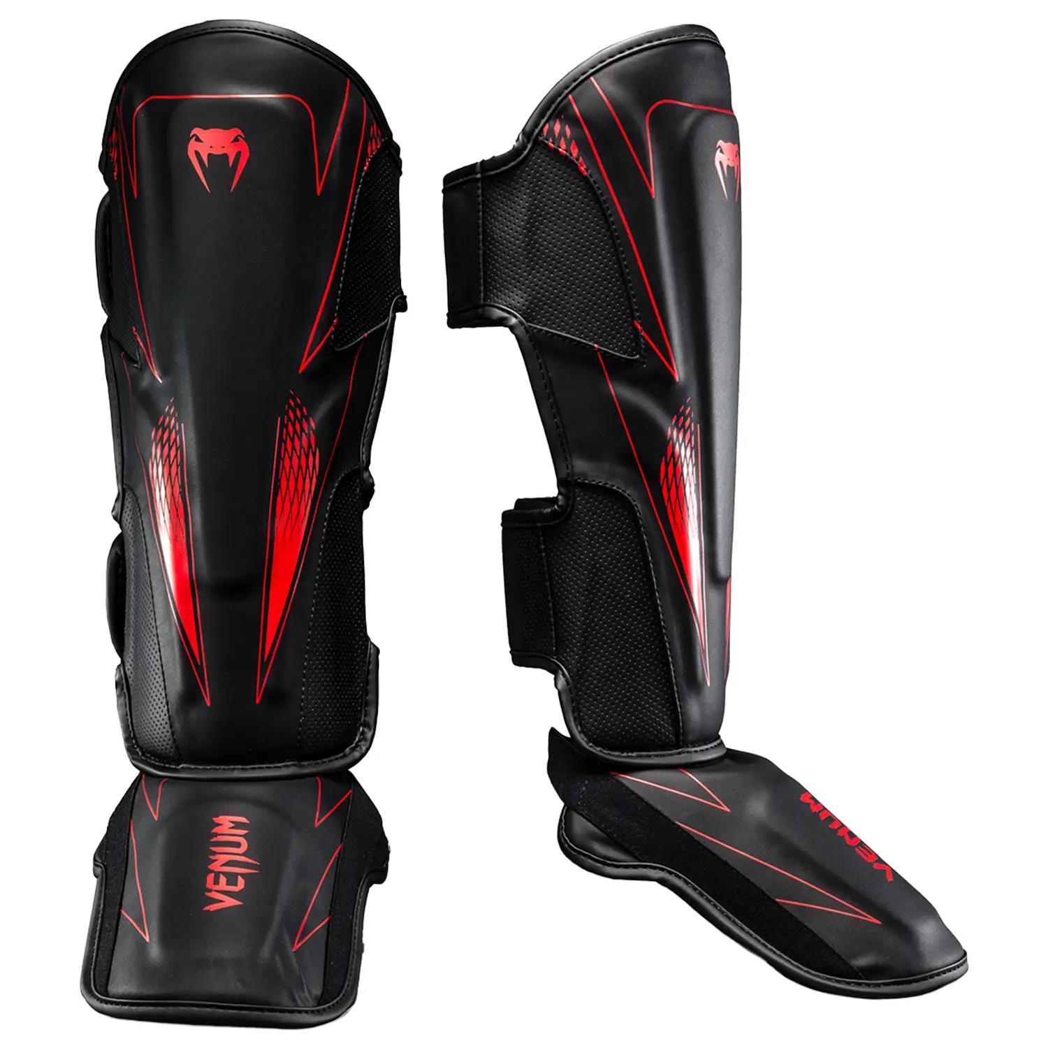 VENUM Shin Guard, Amazonia Reborn, black-red, M