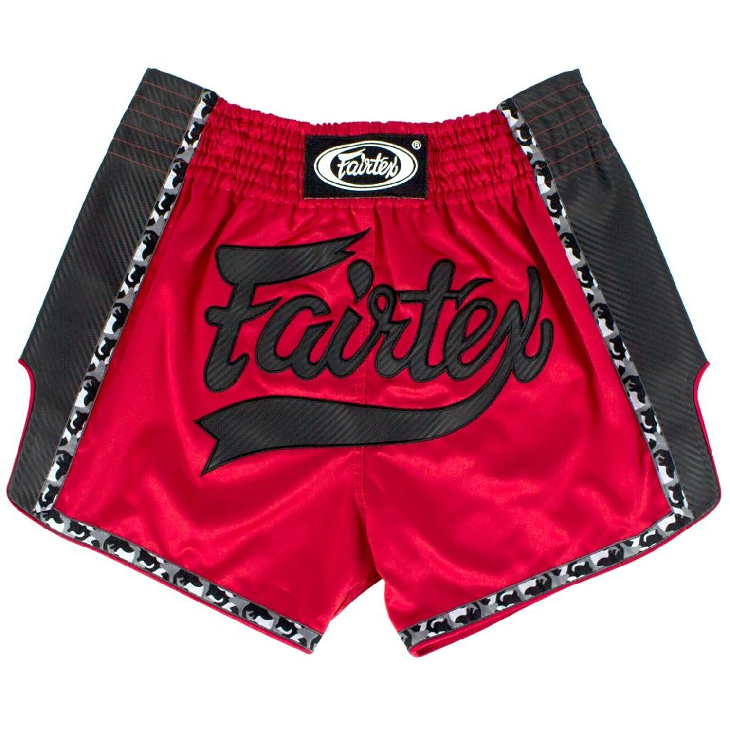 Fairtex Muay Thai Shorts, BS1703, red-black, L