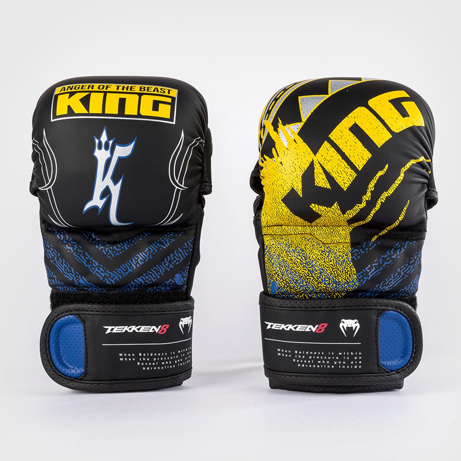VENUM MMA Sparring Gloves, Tekken 8, King, black-yellow, S