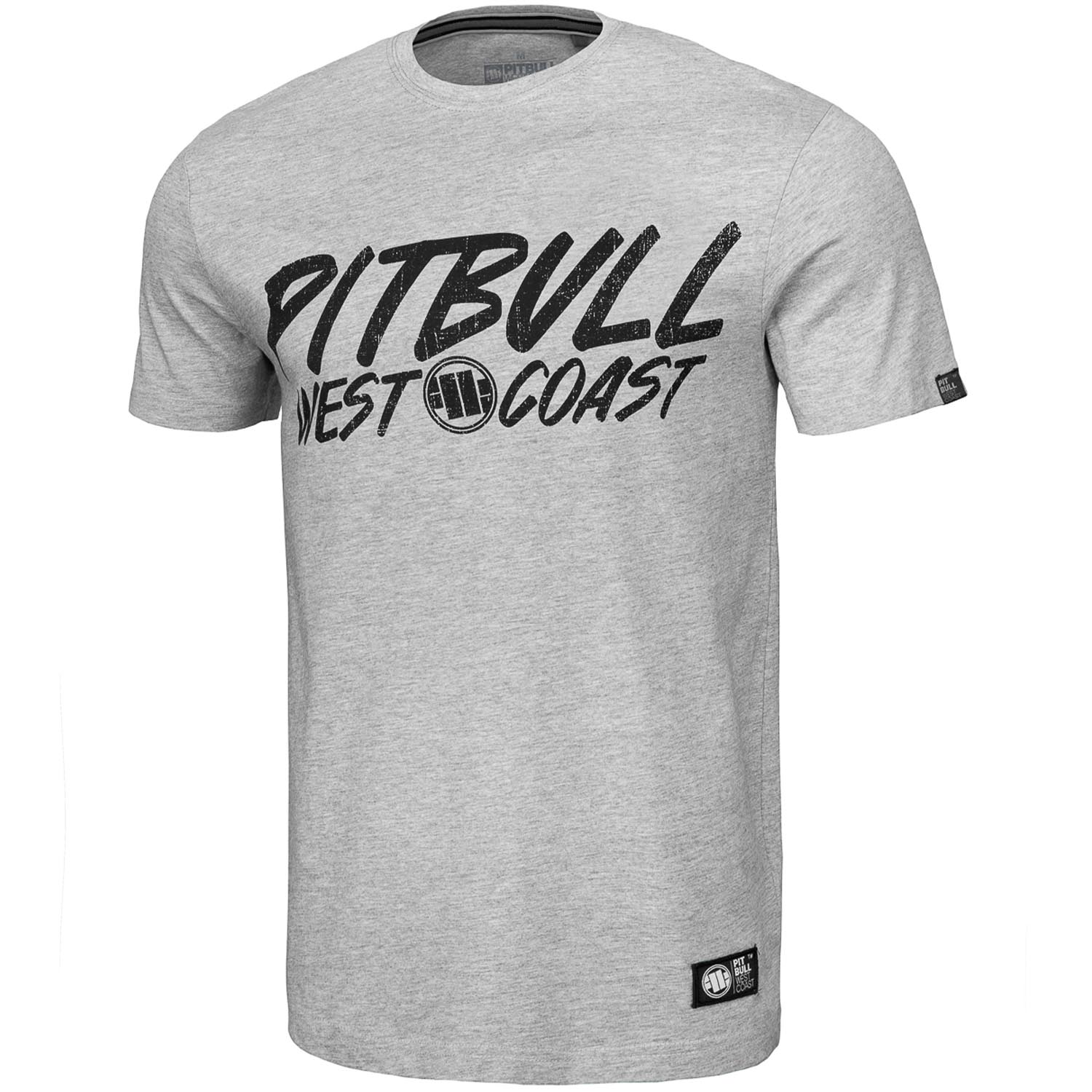 Pit Bull West Coast T-Shirt, Grey Dog, grau