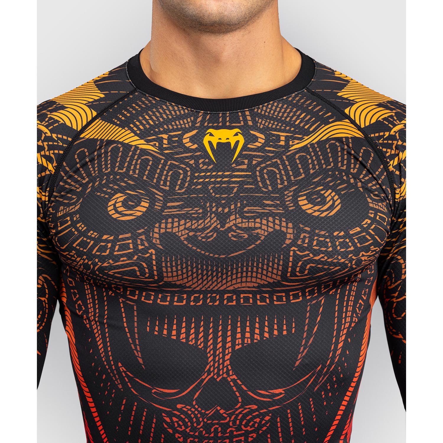 VENUM Rashguard, L/S, Quetzel Fury, black-red, L