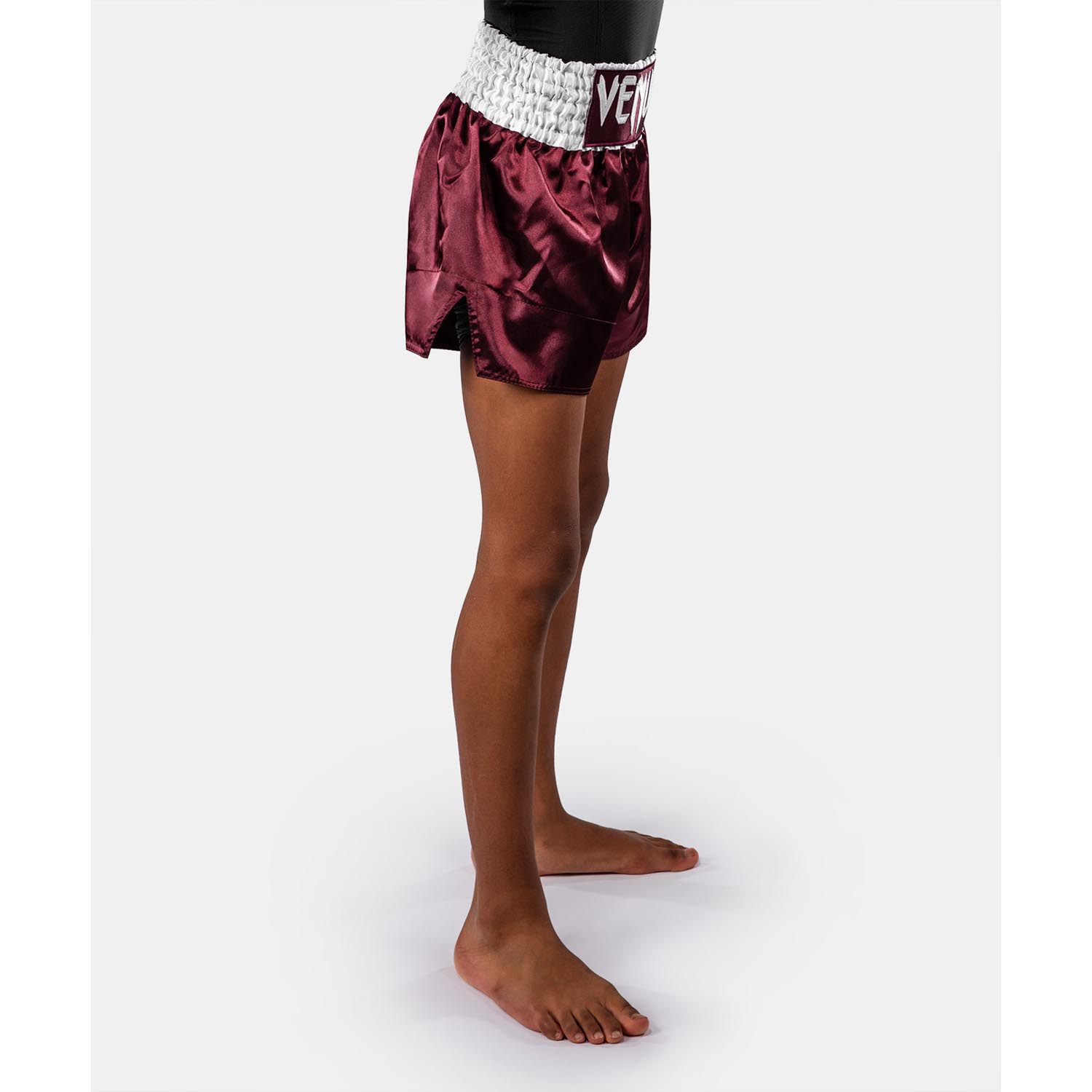VENUM Muay Thai Shorts, Classic, wine red-white, M