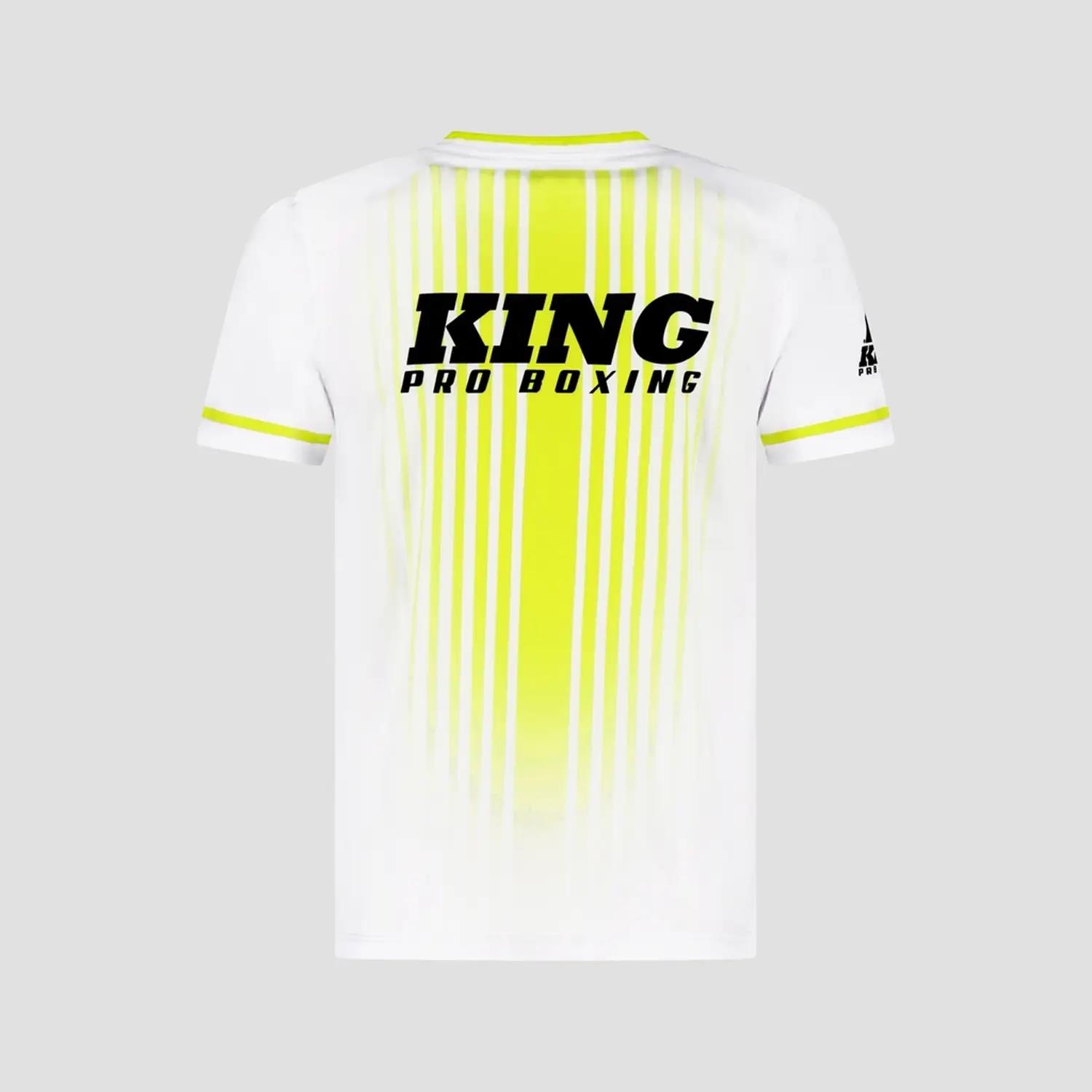 KING PRO BOXING Functional T-Shirt, Bloodline 2, white-yellow, L
