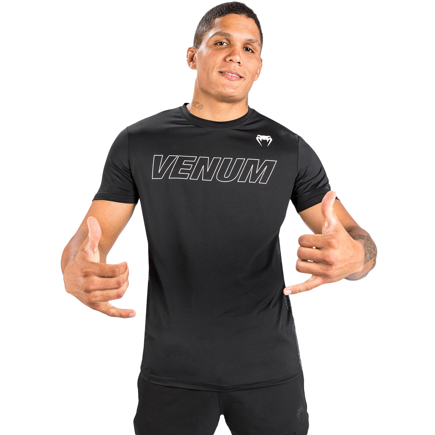 VENUM Dry Tech T-Shirt, Classic Evo, schwarz-weiß
