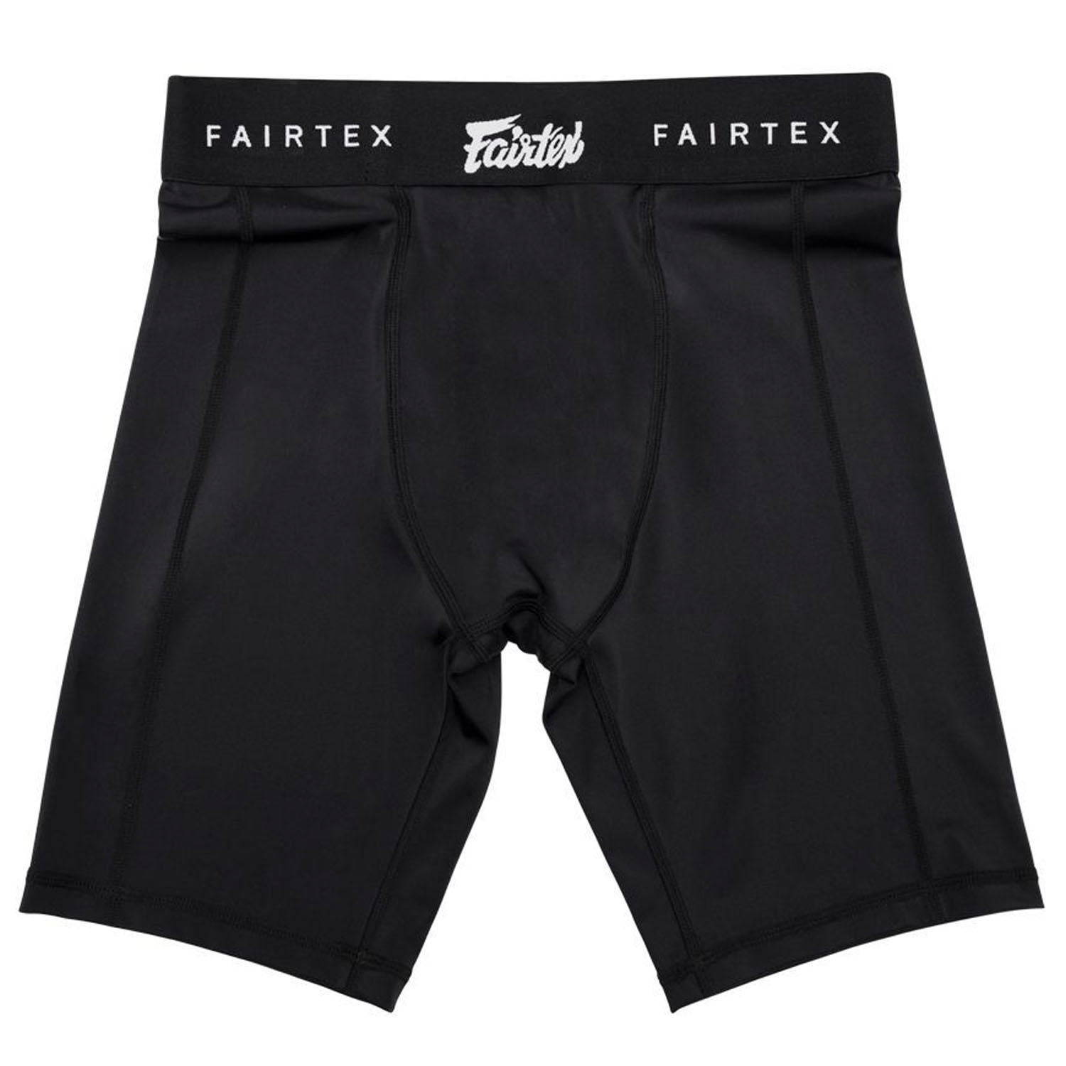 Fairtex Compression Shorts, mit Athletic Cup, GC3, schwarz
