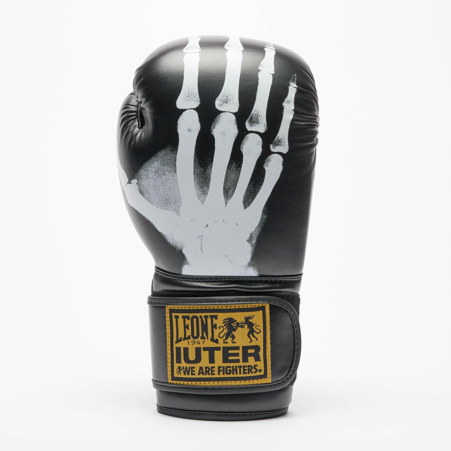 LEONE Boxing Gloves, Iuter, black, 10 Oz