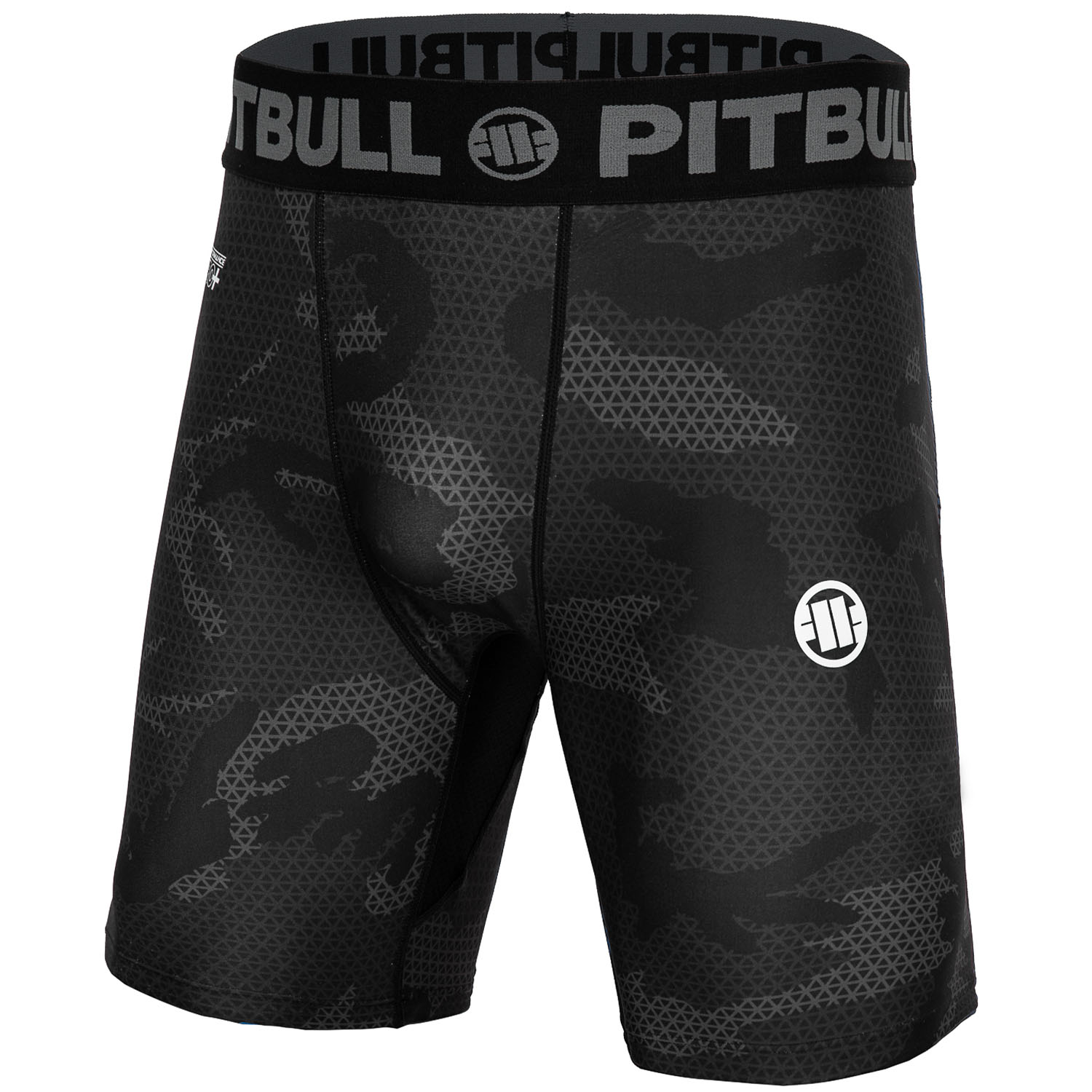 Pit Bull West Coast Compression Shorts, Net-camo 2, schwarz-camo