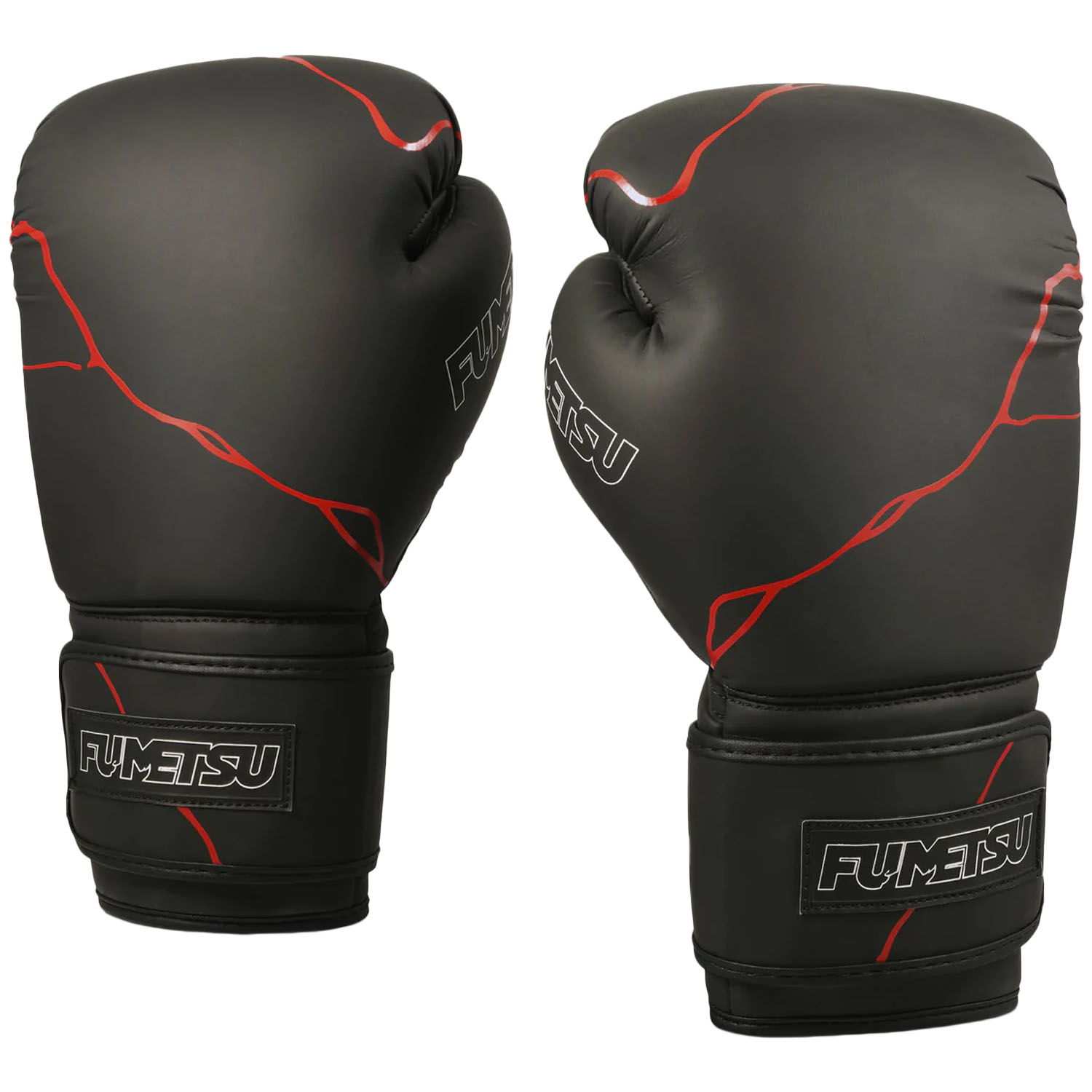Fumetsu Boxing Gloves, Kintsugi, black-red, 12 Oz