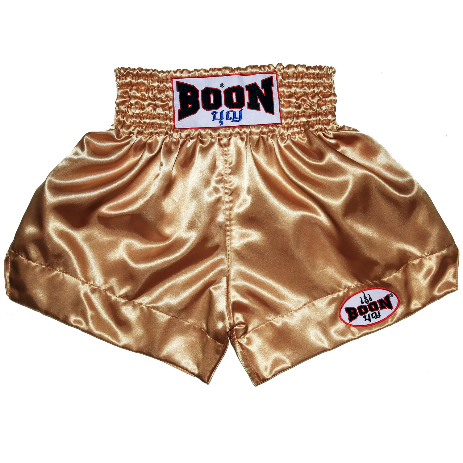 BOON Muay Thai Shorts, MT01, Plain, gold