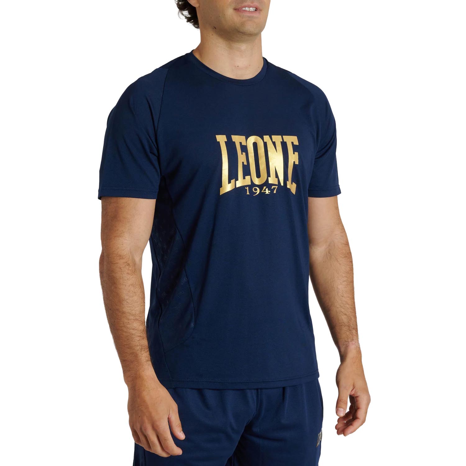 LEONE T-Shirt, DNA, blue-gold, XL