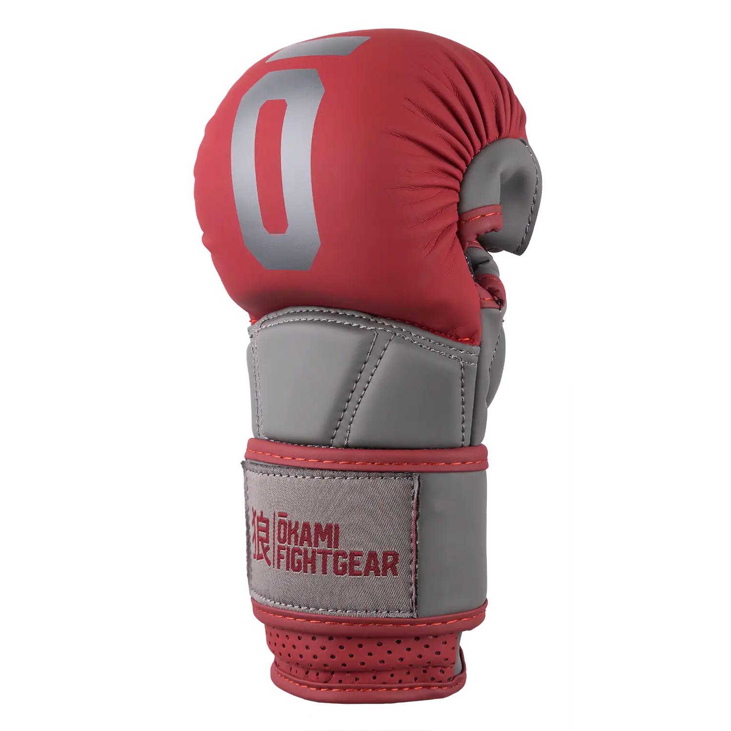 OKAMI MMA Sparring Gloves, Unity, red-grey, XXL