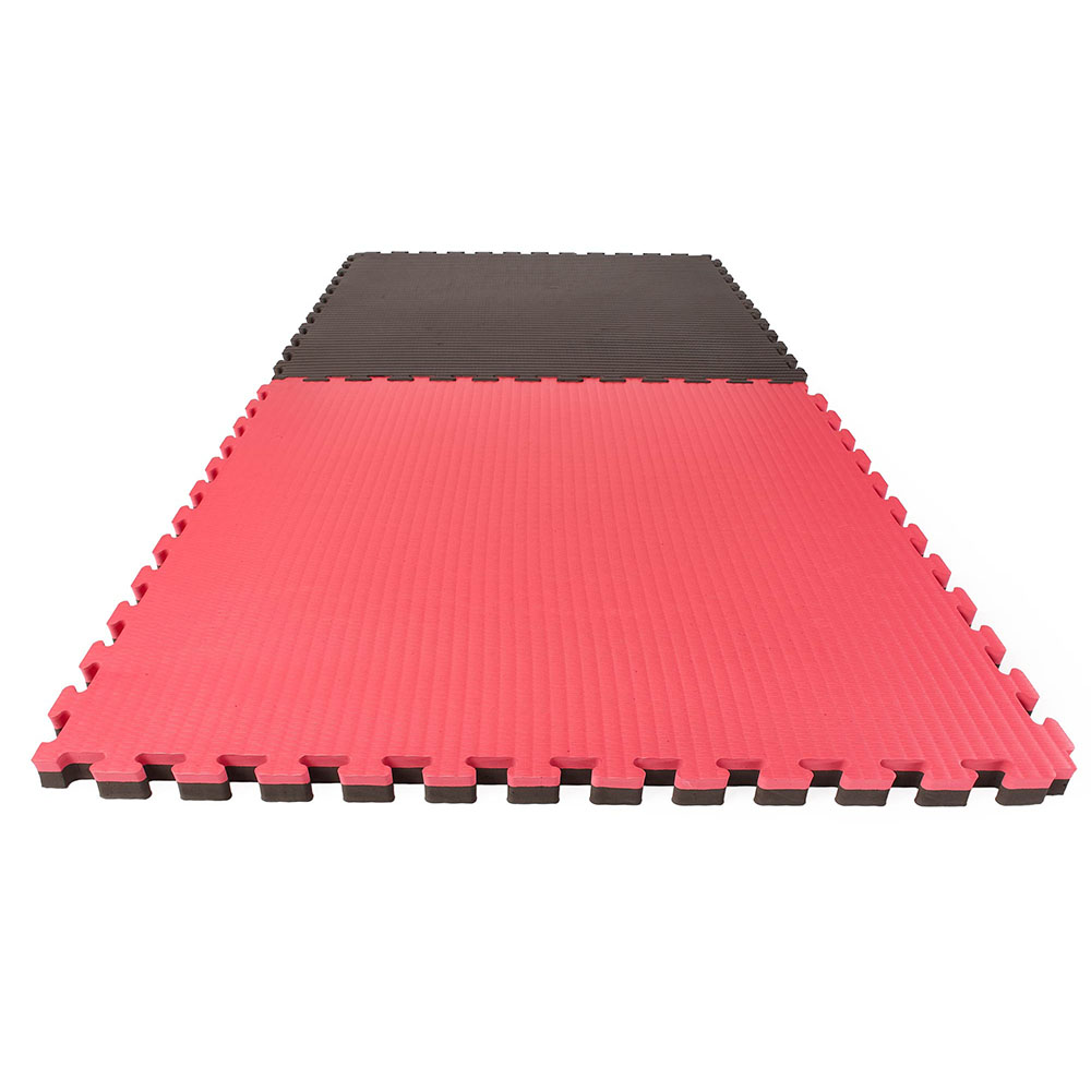 Ju-Sports Puzzle Mat, Econo Tatami, black-red, 2 cm