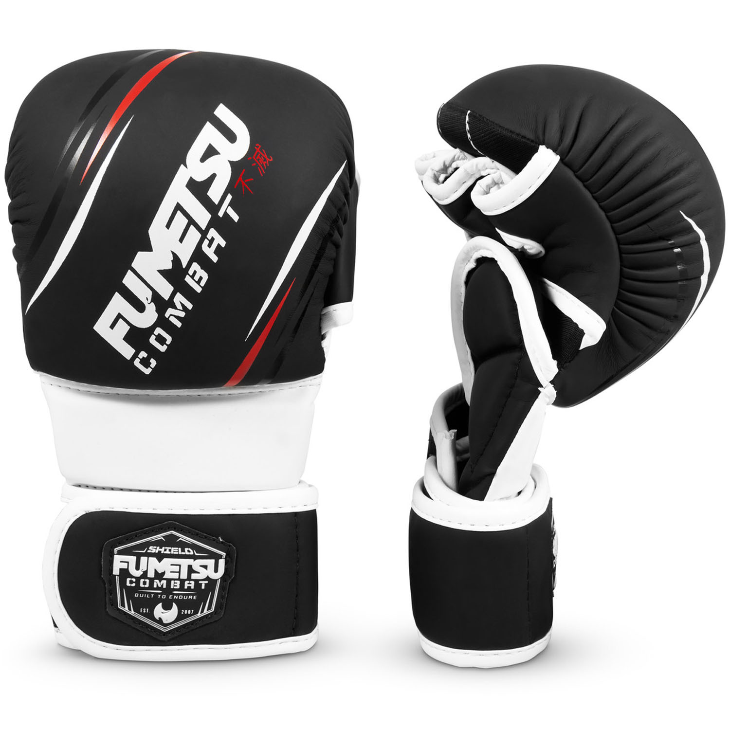 Fumetsu MMA Sparring Boxhandschuhe, Shield, schwarz-weiß