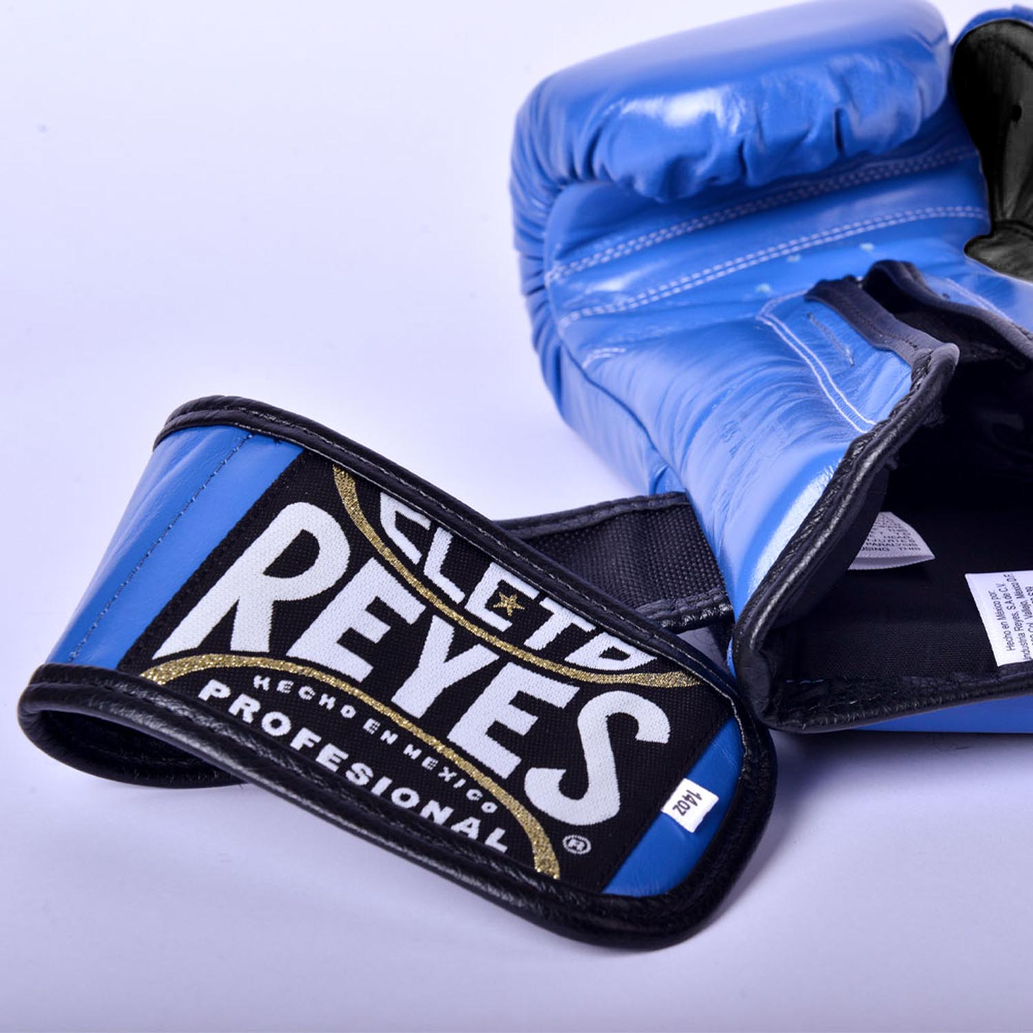 Cleto Reyes Boxing Gloves, Velcro Sparring, blue